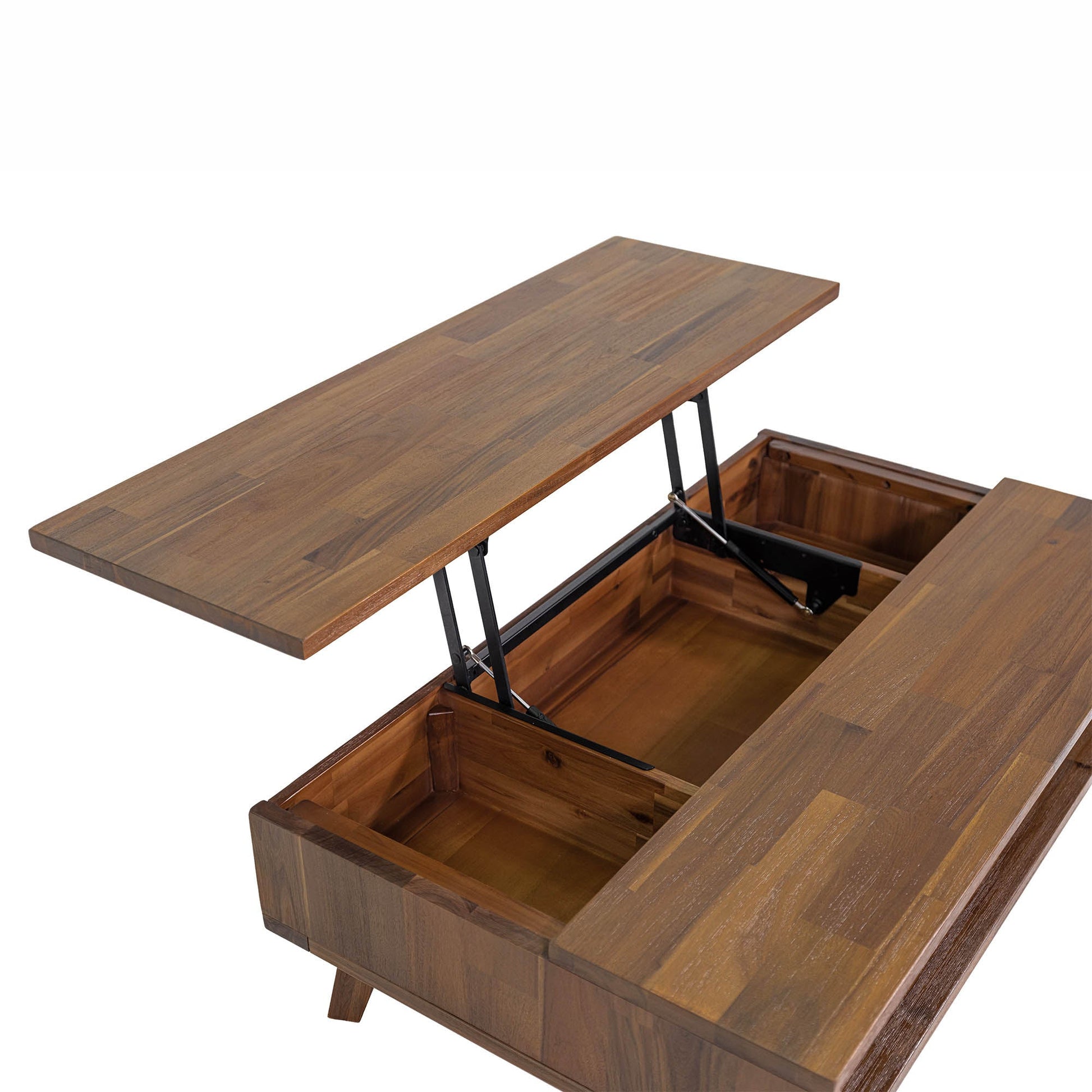 Gia Coffee Table w/ Lift Top - Warm Pecan - Central Designs