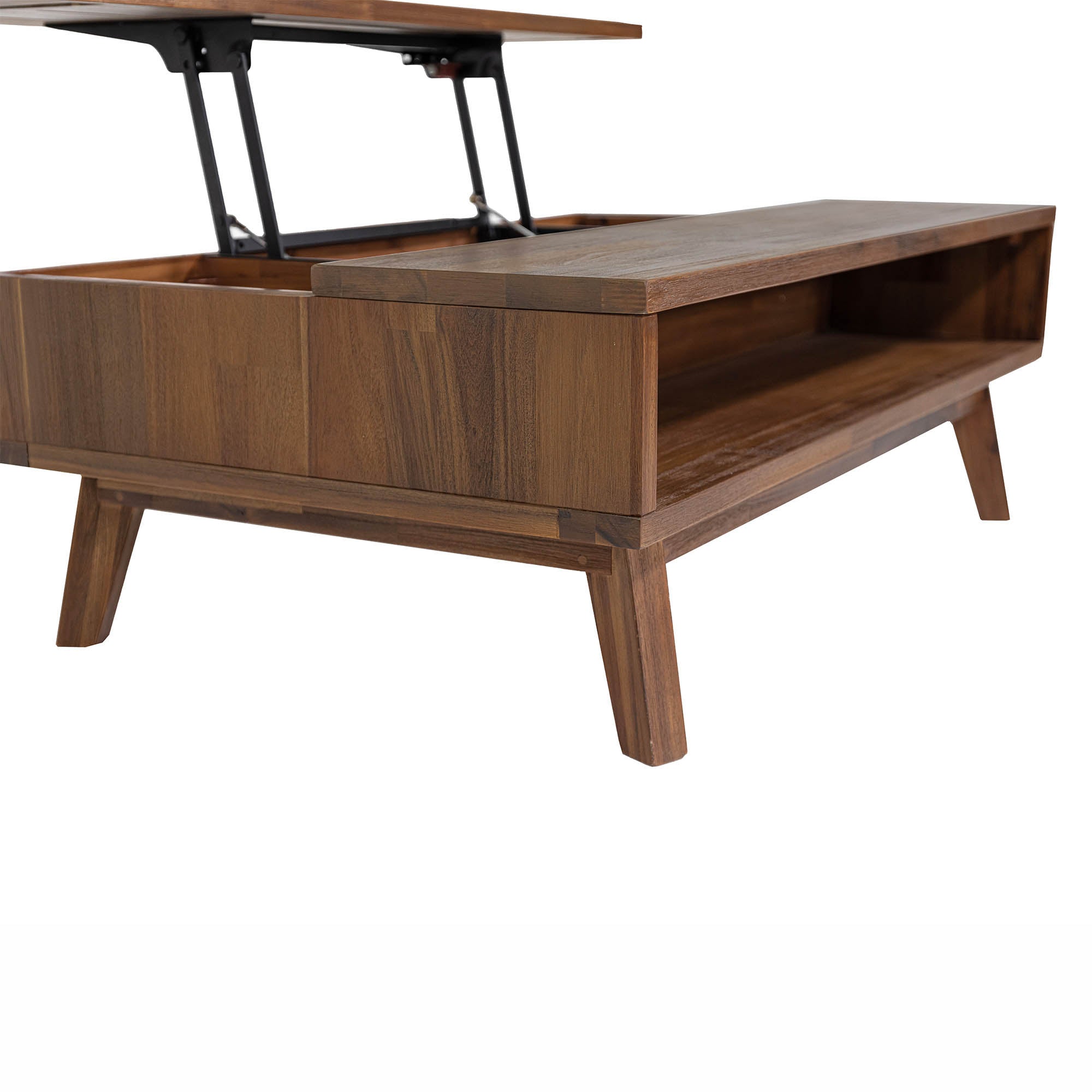 Gia Coffee Table w/ Lift Top - Warm Pecan - Central Designs