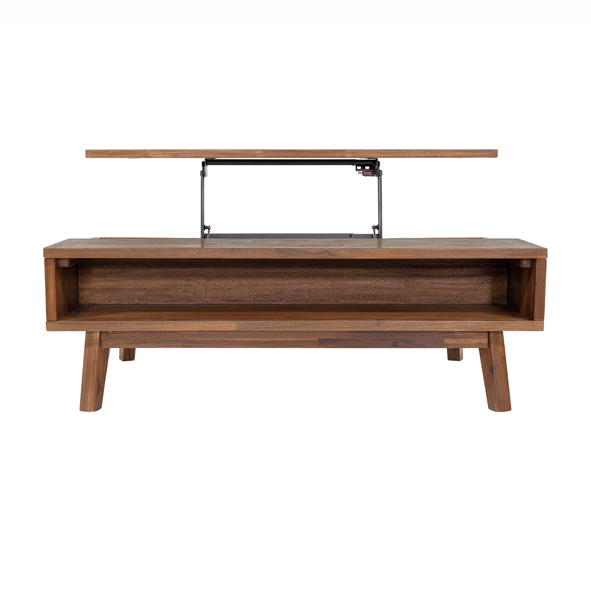 Gia Coffee Table w/ Lift Top - Warm Pecan - Central Designs