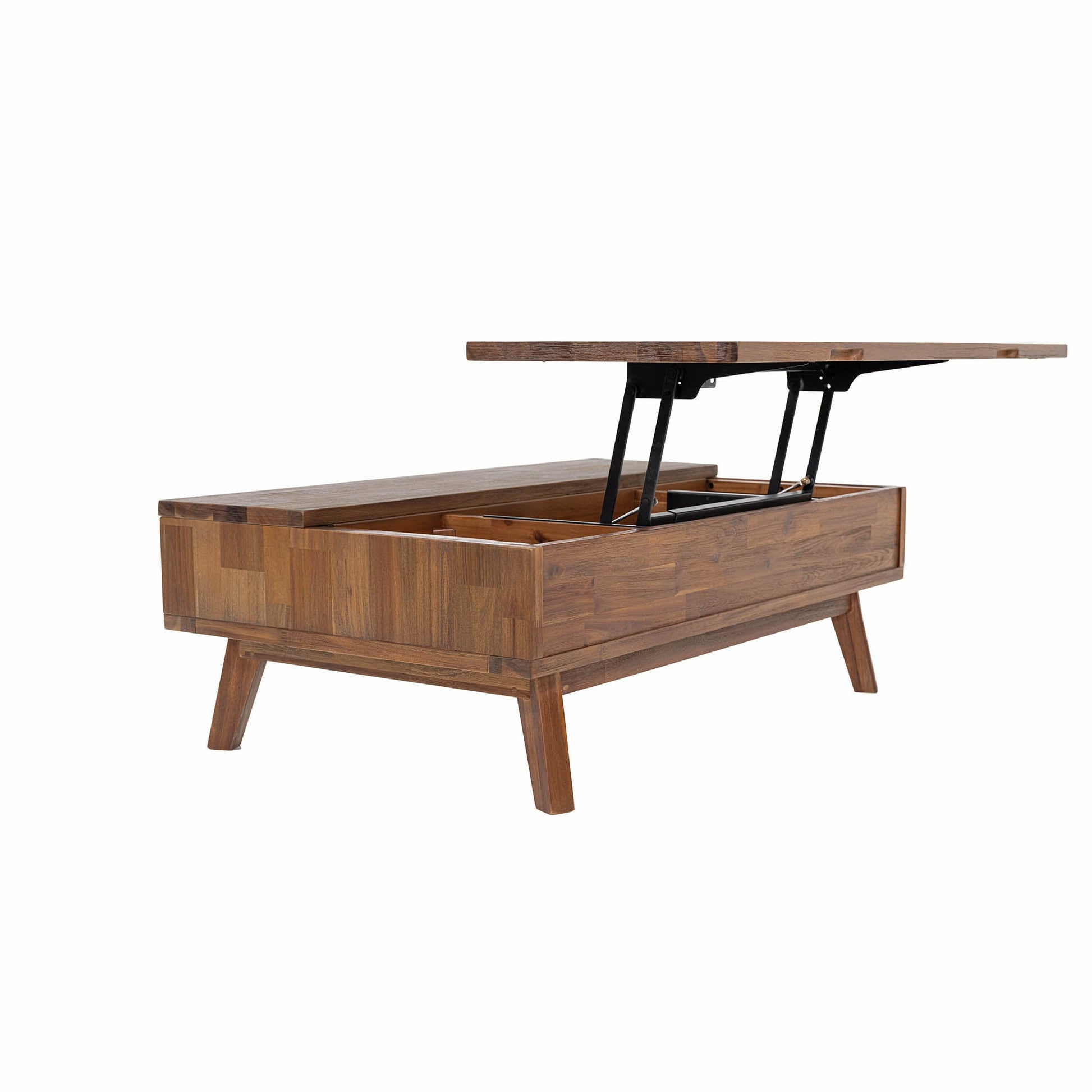 Gia Coffee Table w/ Lift Top - Warm Pecan - Central Designs