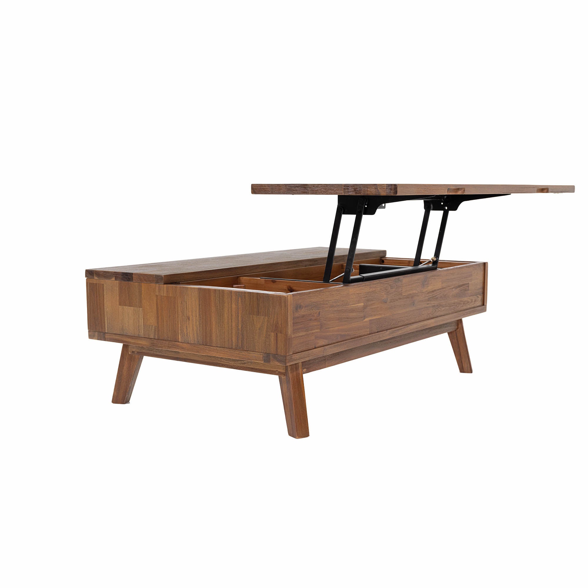 Gia Coffee Table w/ Lift Top - Warm Pecan - Central Designs