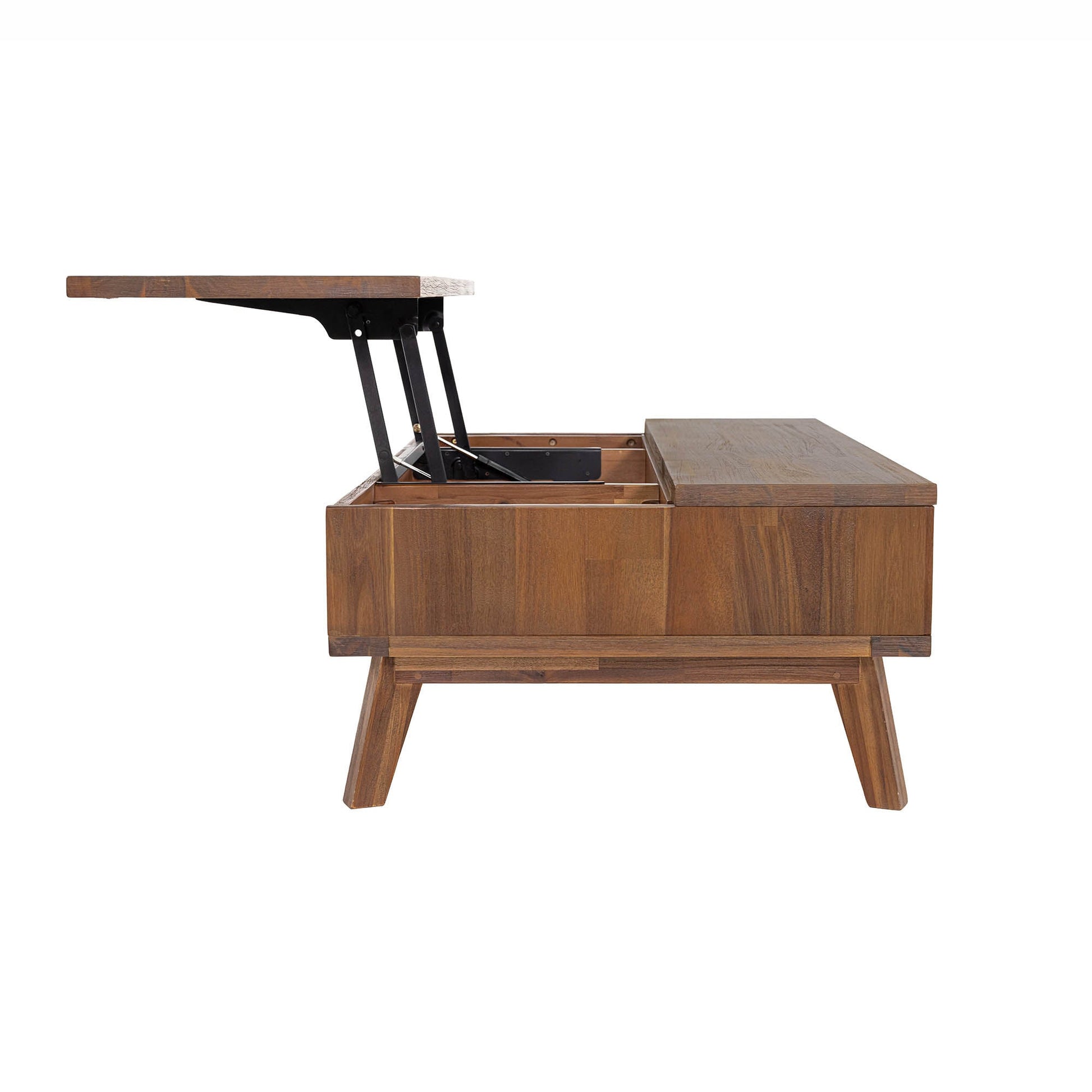 Gia Coffee Table w/ Lift Top - Warm Pecan - Central Designs