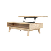 Gia Coffee Table w/ Lift Top - Light Driftwood - Central Designs