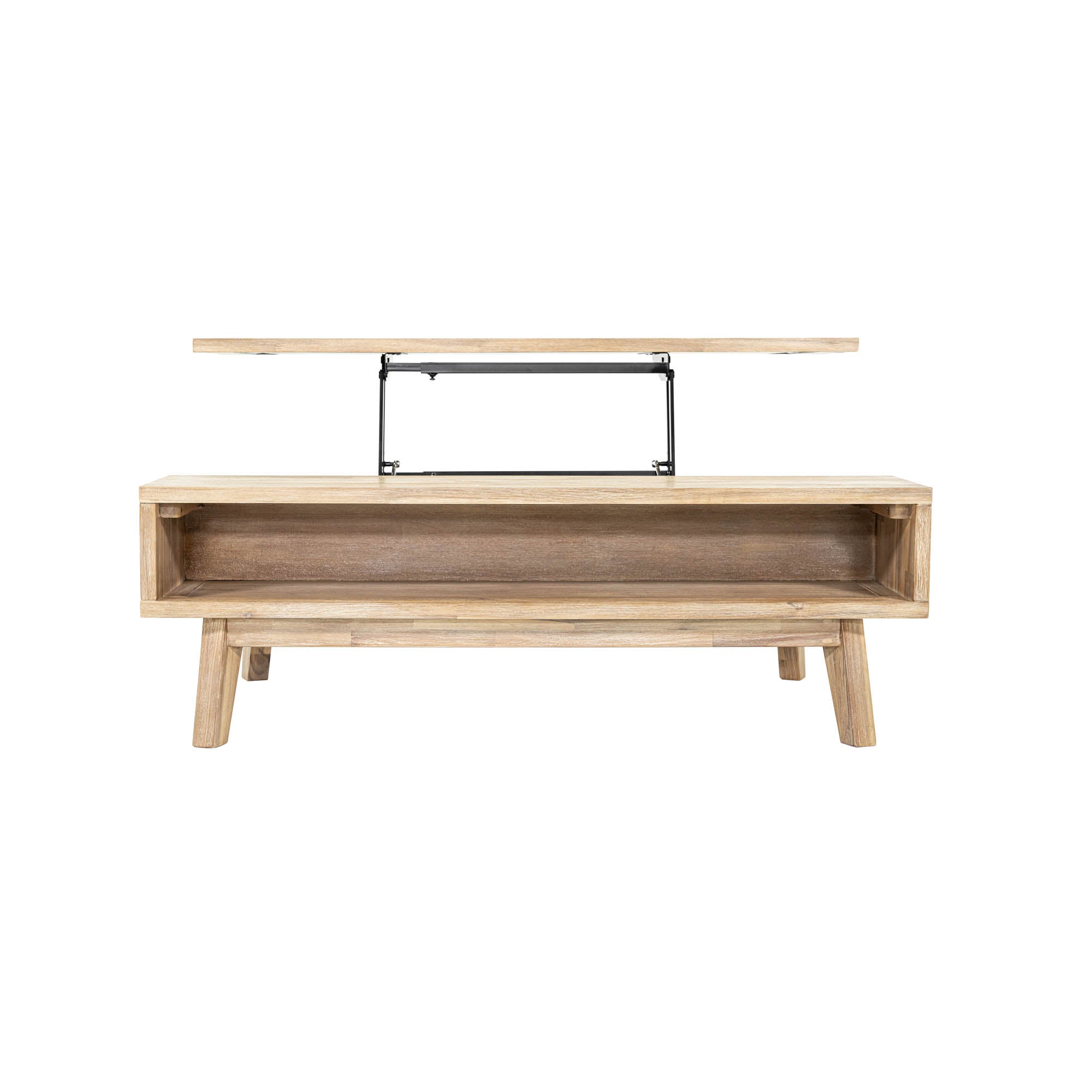 Gia Coffee Table w/ Lift Top - Light Driftwood - Central Designs