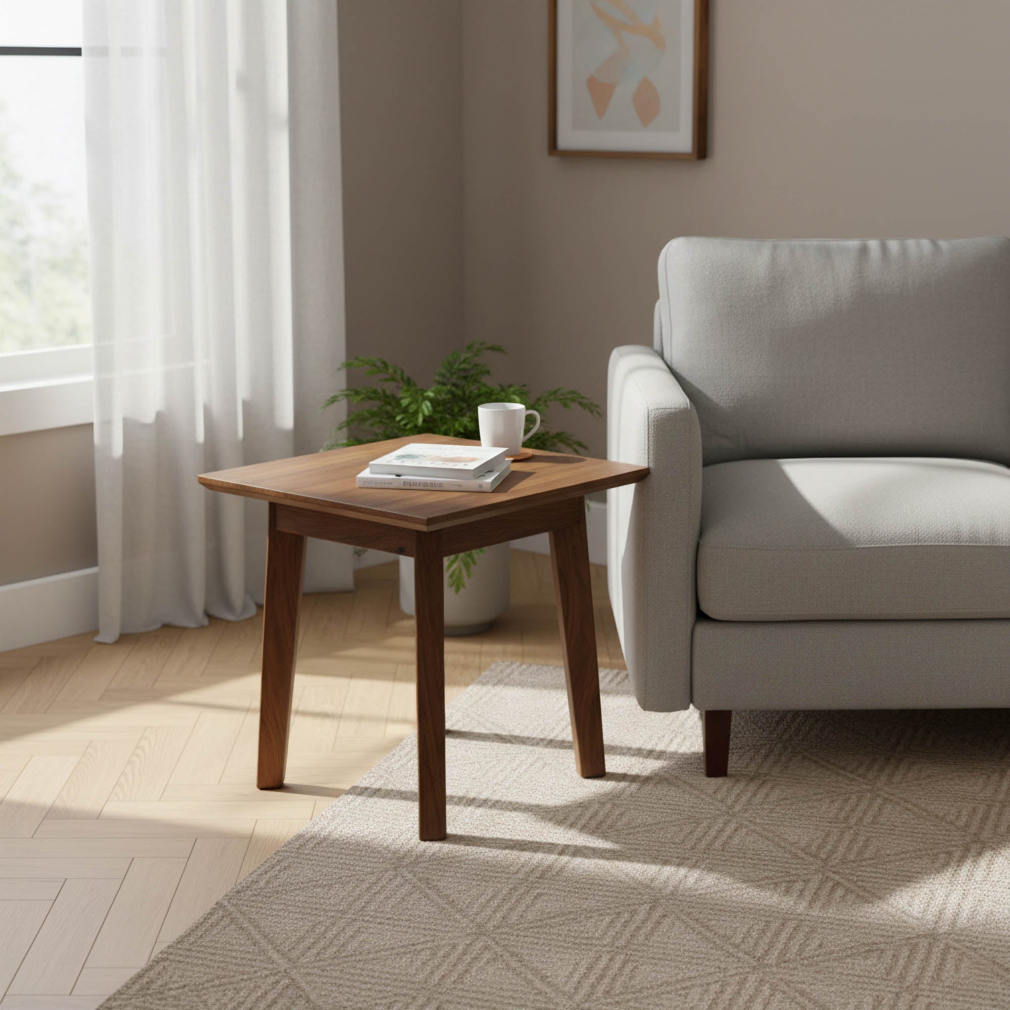 Gia Side Table - Warm Pecan