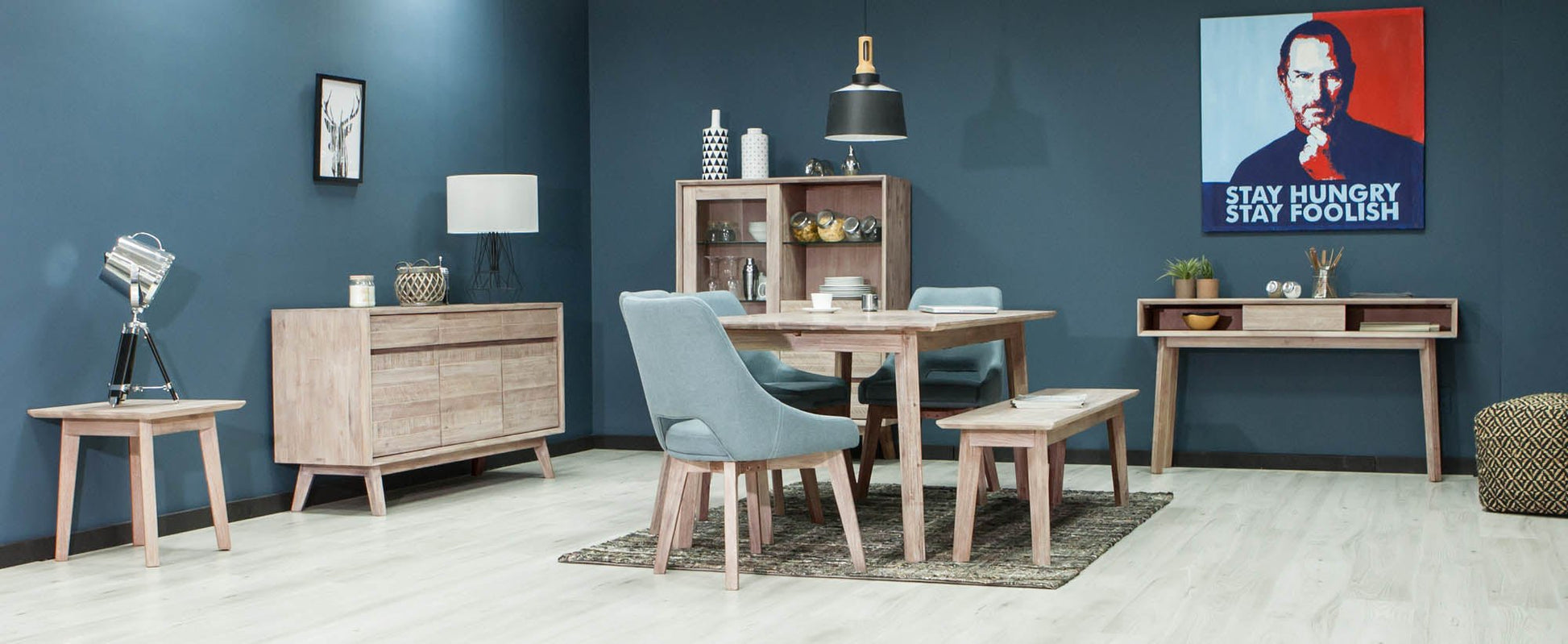 Gia Side Table - Light Driftwood - Central Designs
