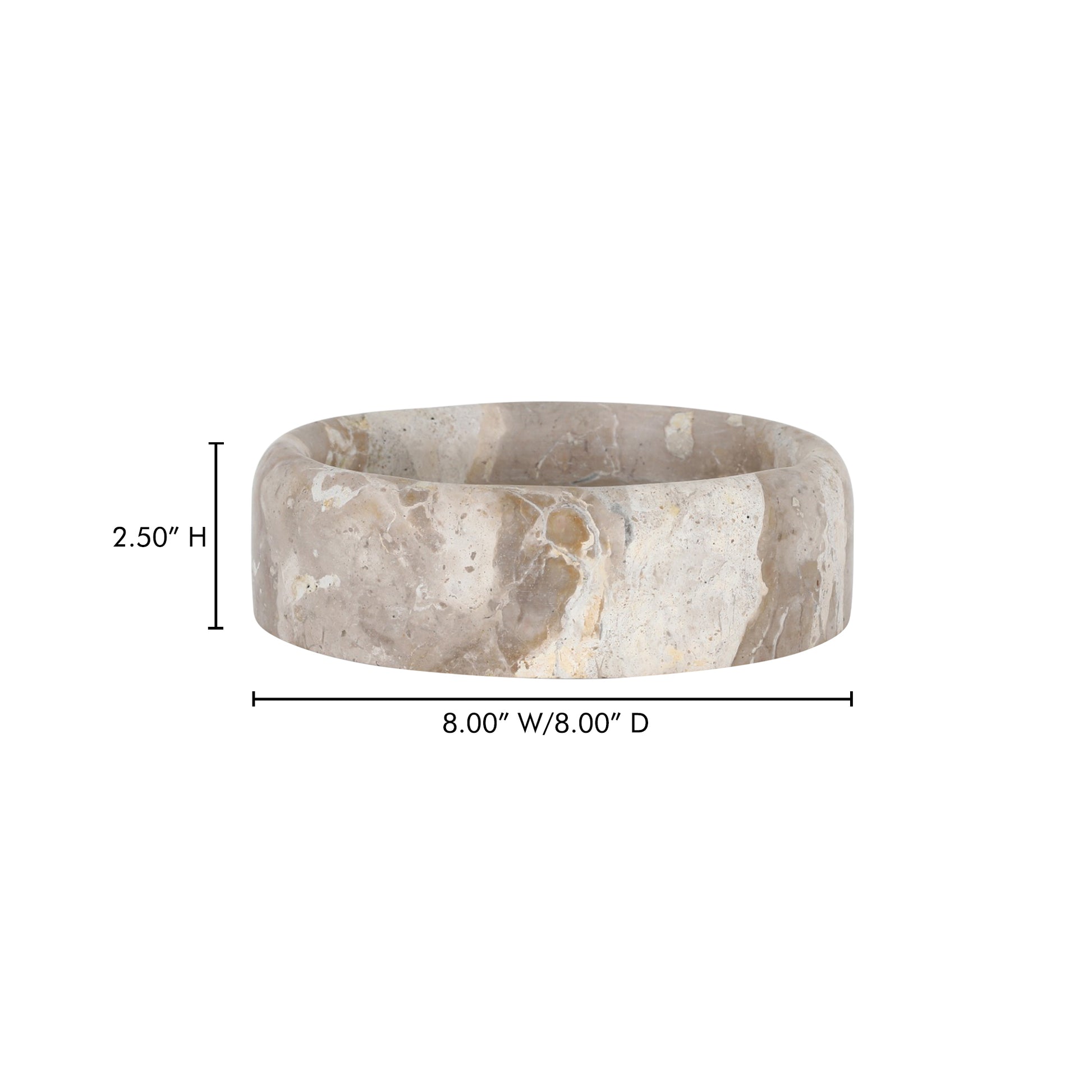 Anais Catchall Beige Marble - Central Designs
