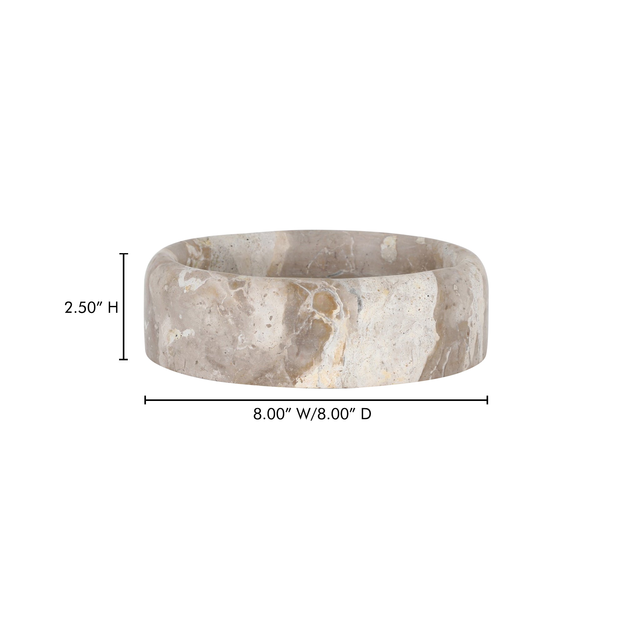 Anais Catchall Beige Marble - Central Designs