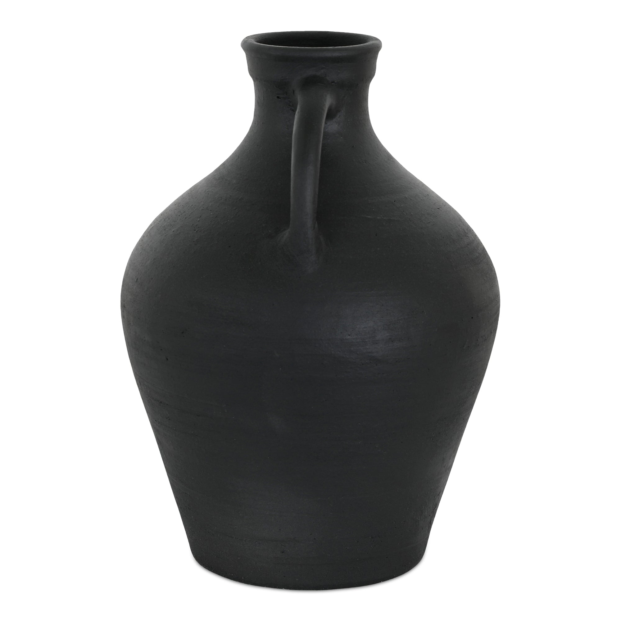 Lyra Vase Black Terracotta - Central Designs