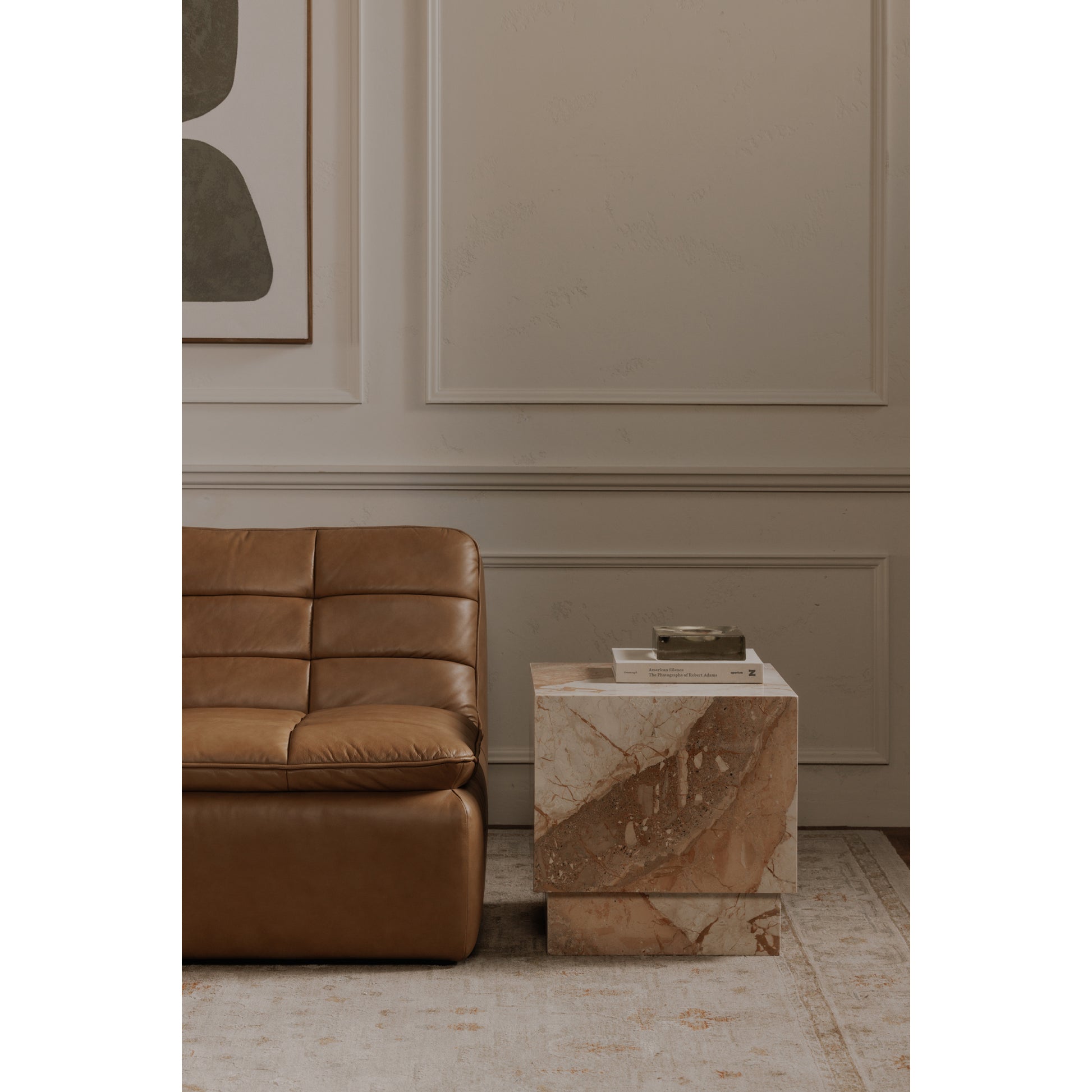 Layla Side Table Breccia Marble - Central Designs