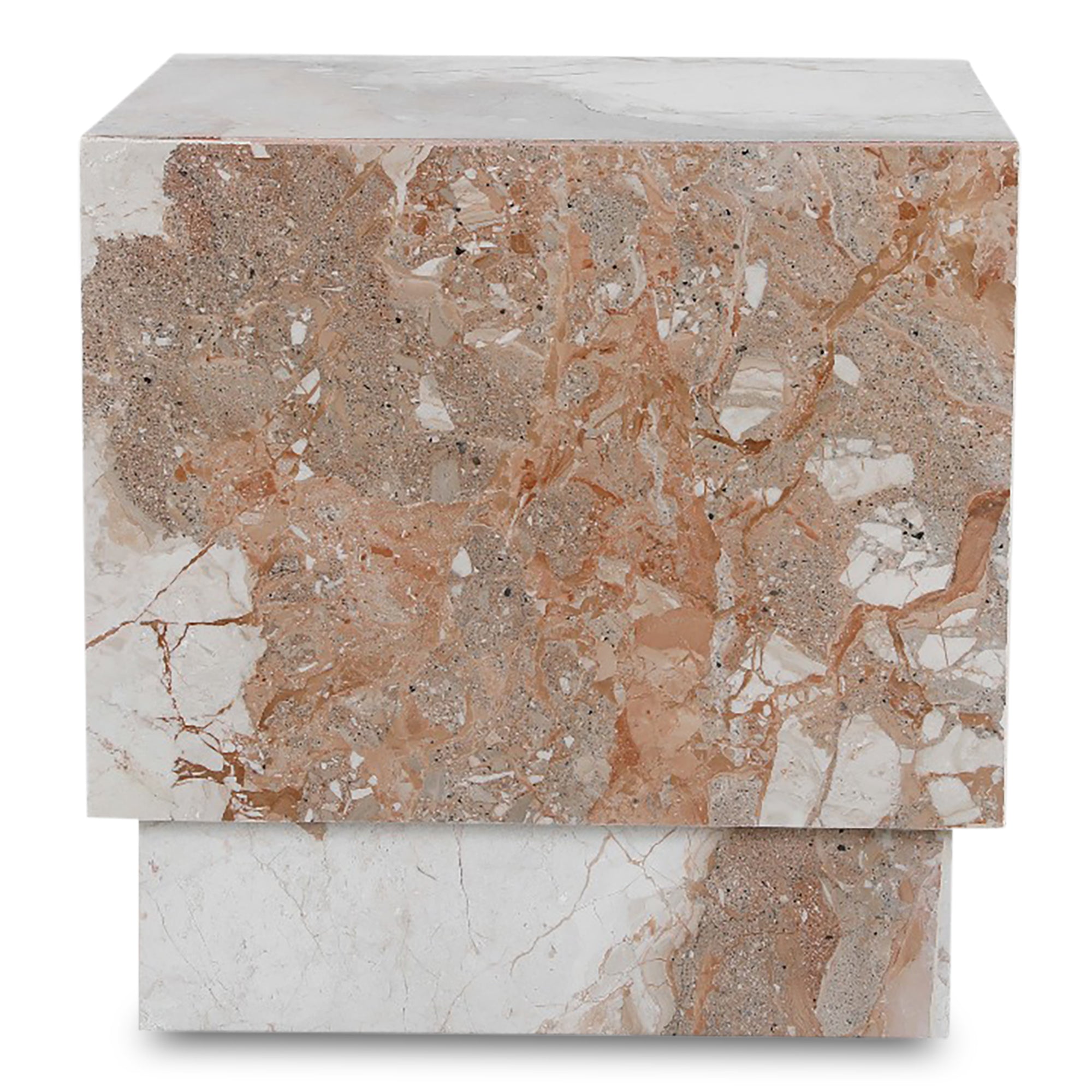 Layla Side Table Breccia Marble - Central Designs