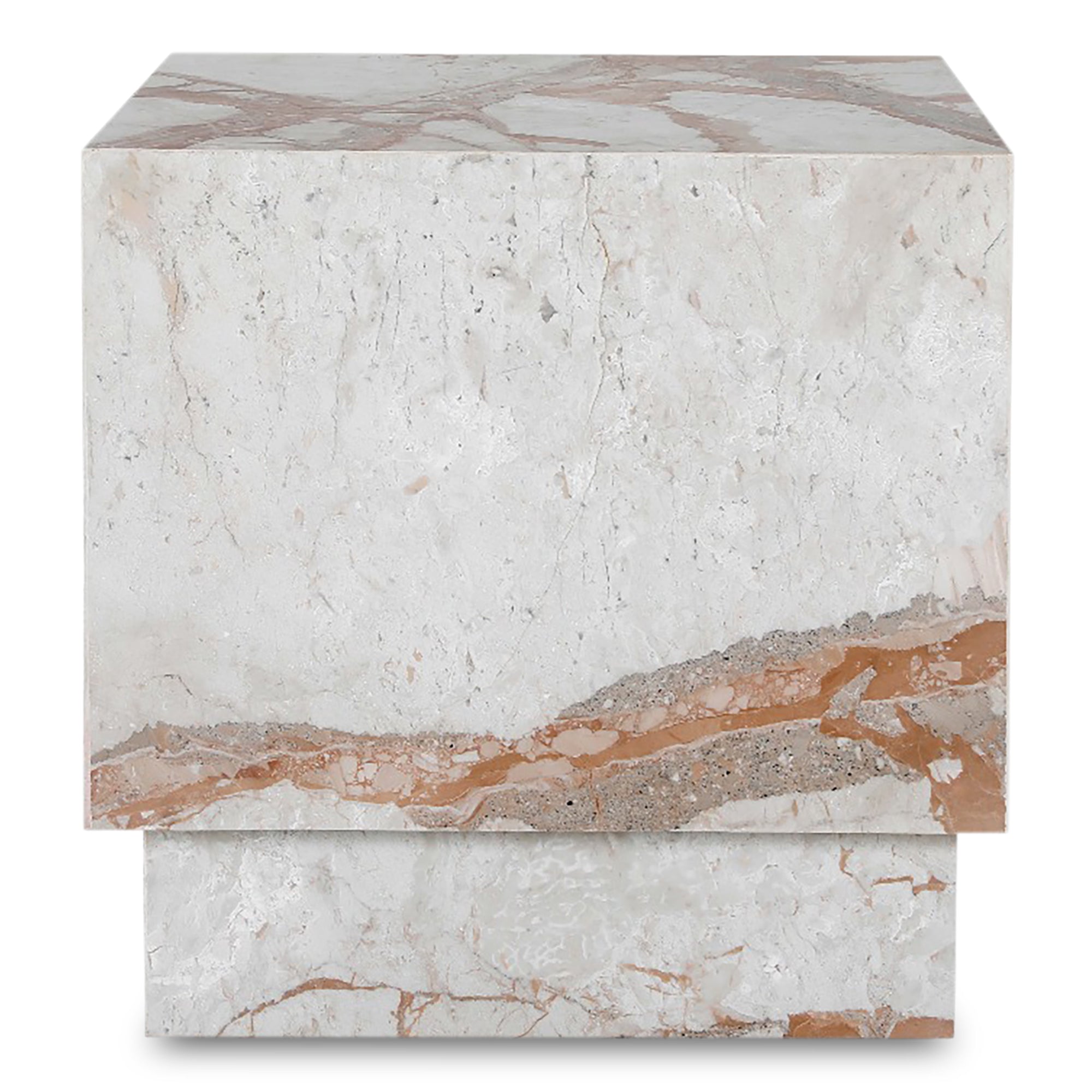 Layla Side Table Breccia Marble - Central Designs