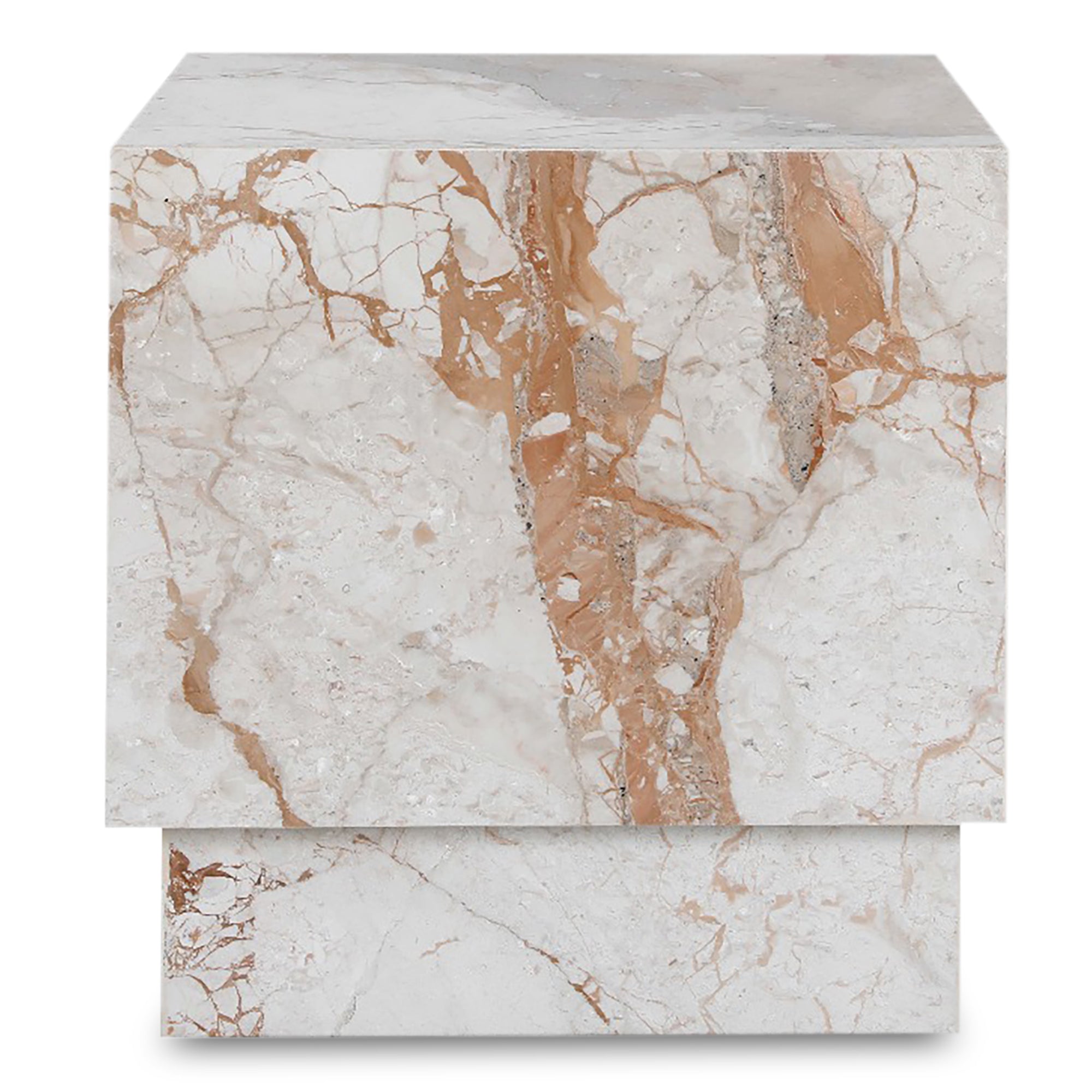 Layla Side Table Breccia Marble - Central Designs