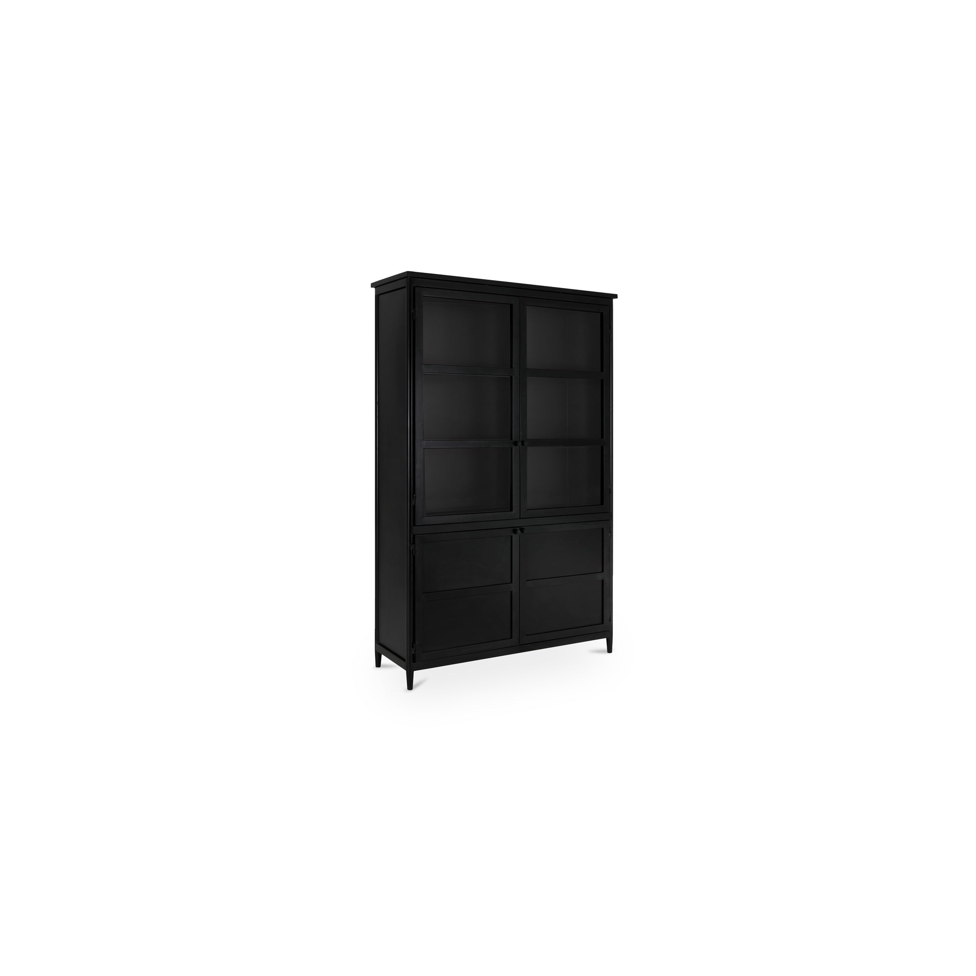 Henry Metal Tall Cabinet Black - Central Designs