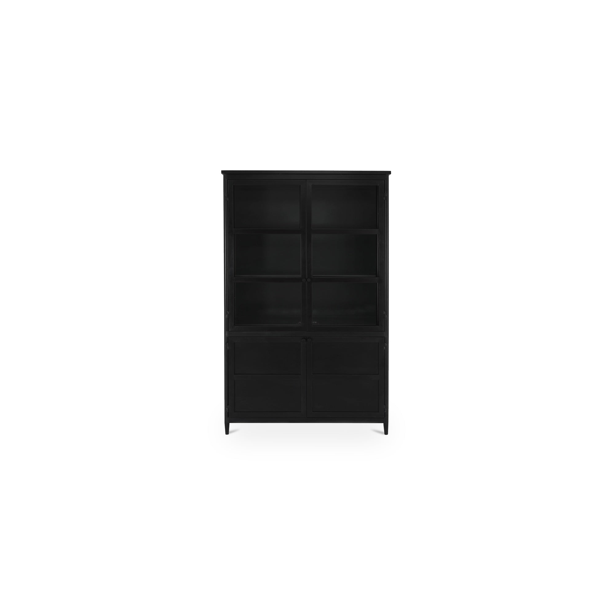 Henry Metal Tall Cabinet Black - Central Designs