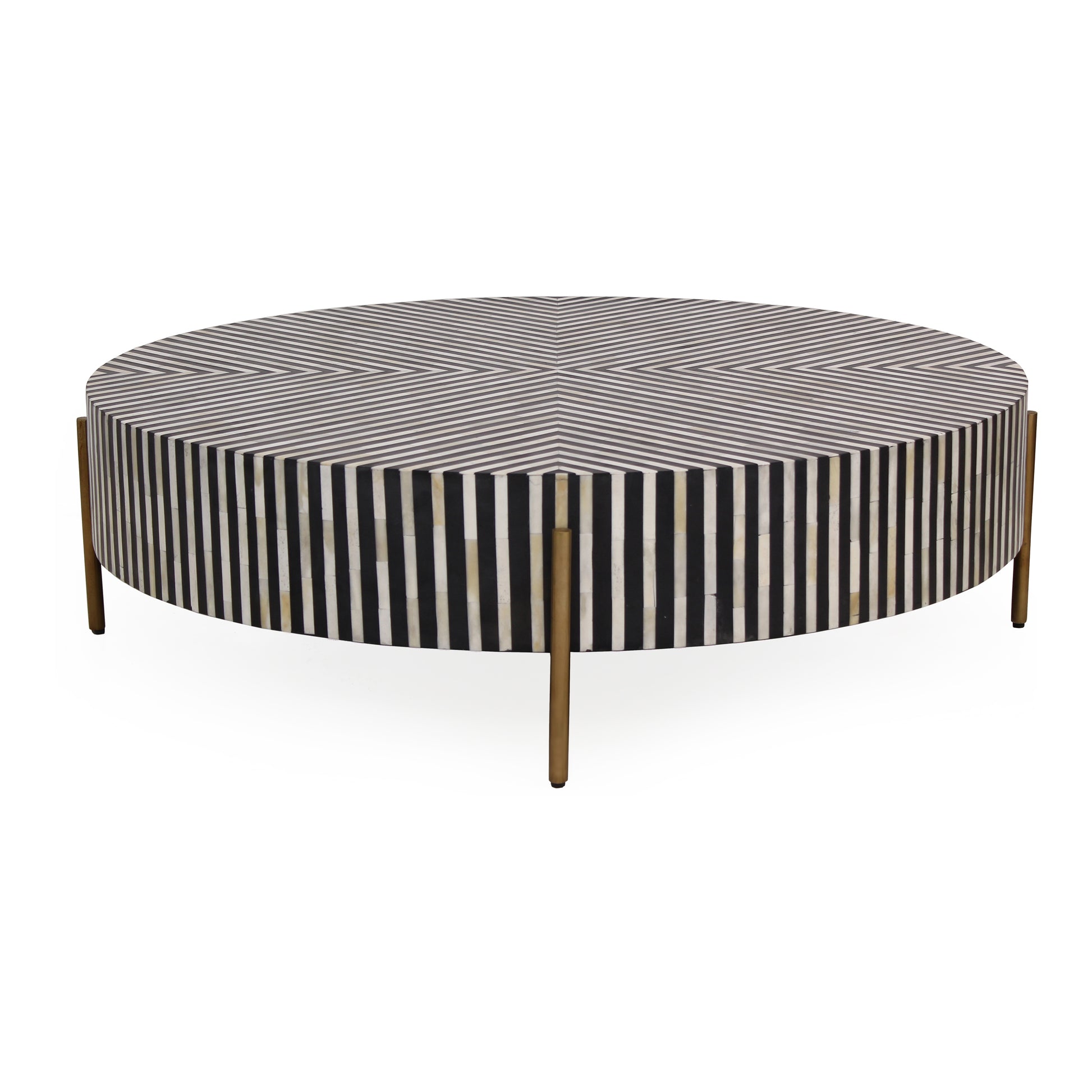 Chameau Medium Coffee Table Black and White - Central Designs