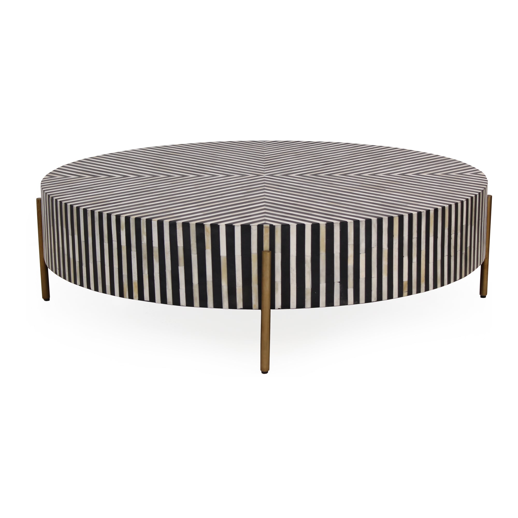 Chameau Medium Coffee Table Black and White - Central Designs