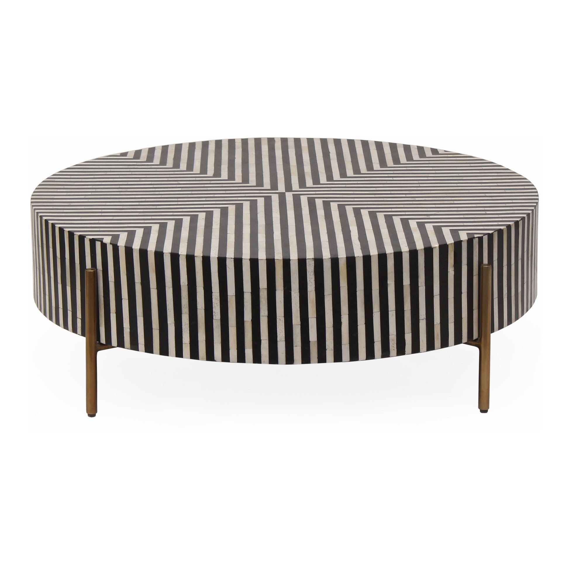 Chameau Small Coffee Table Black and White - Central Designs