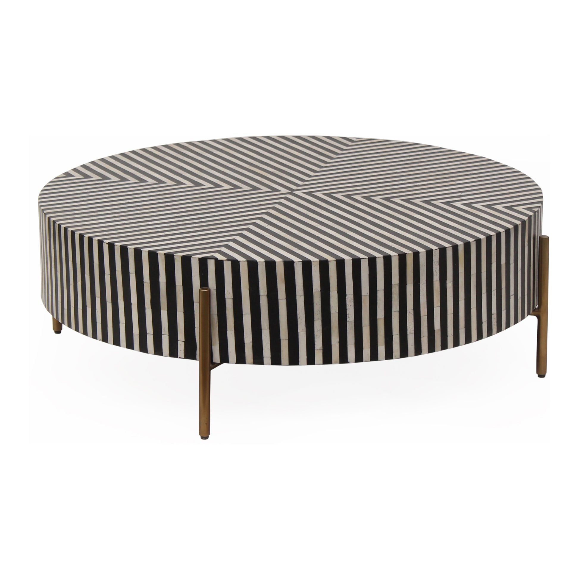 Chameau Small Coffee Table Black and White - Central Designs