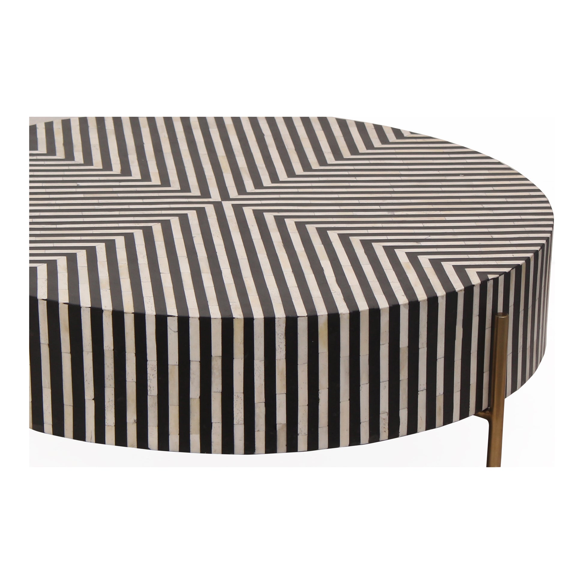Chameau Small Coffee Table Black and White - Central Designs