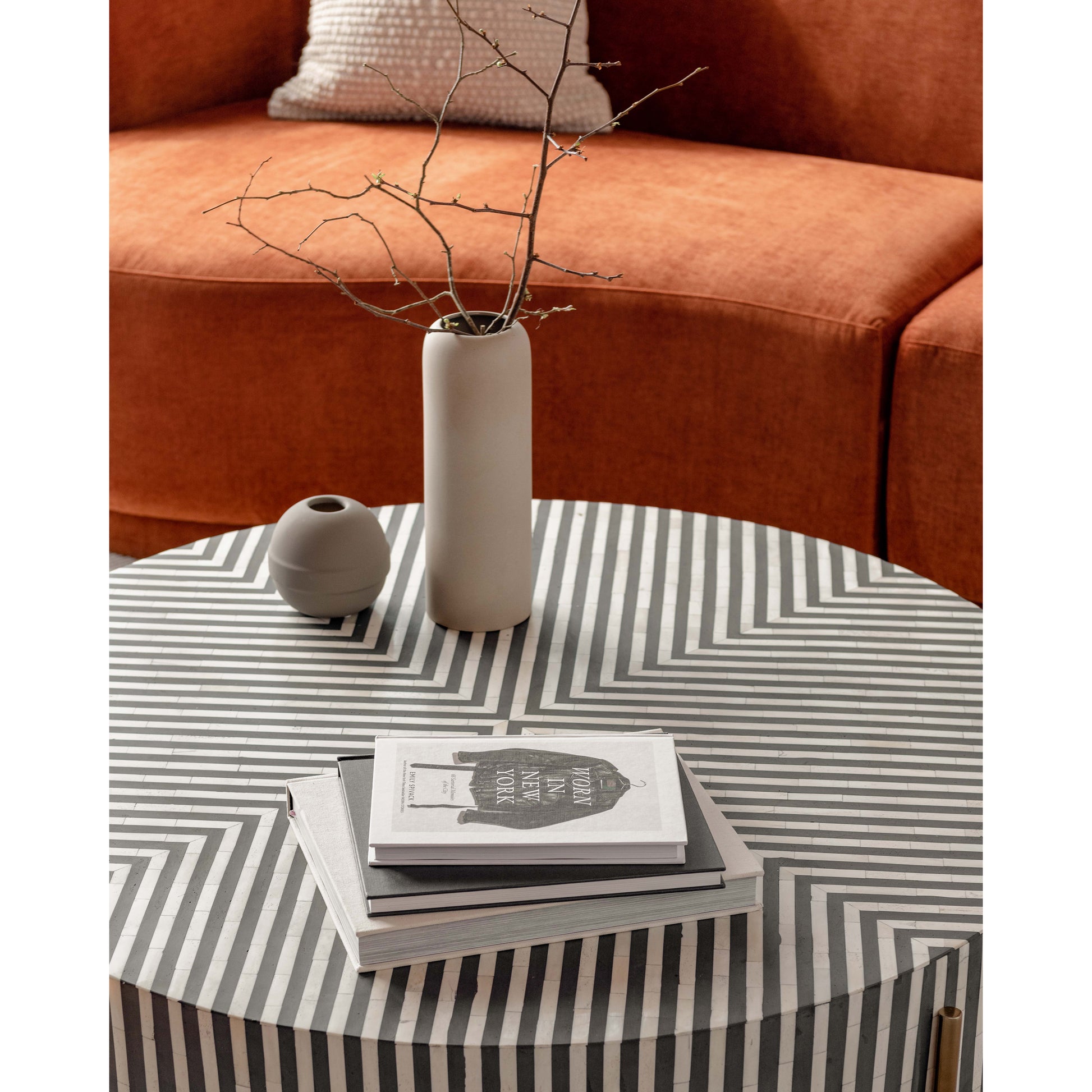 Chameau Small Coffee Table Black and White - Central Designs