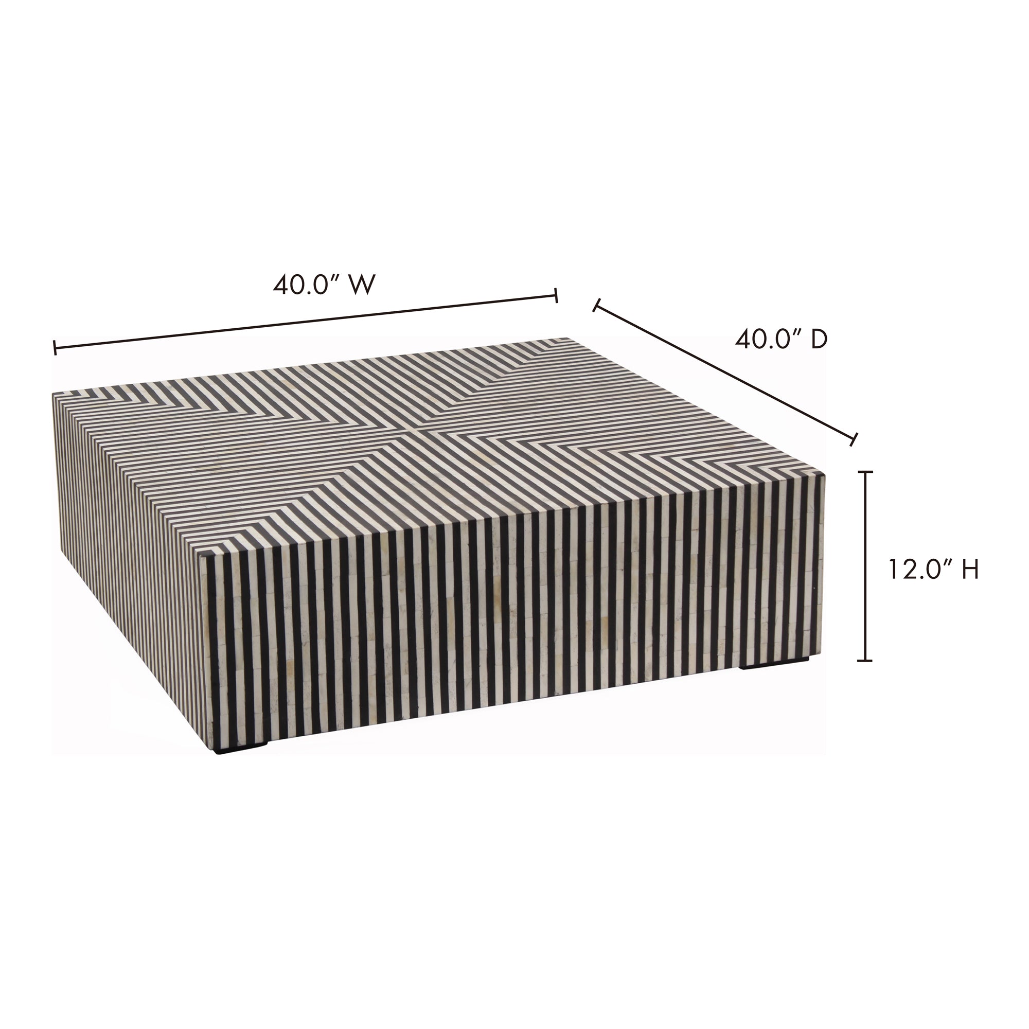 Terning Coffee Table Black and White - Central Designs