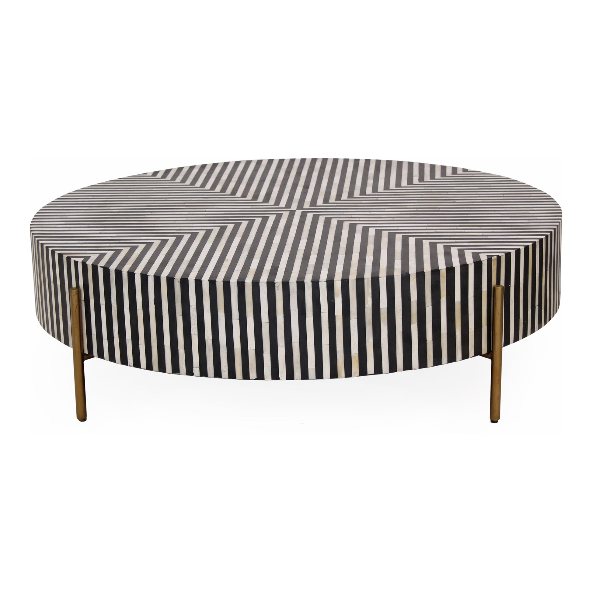 Chameau Large Coffee Table Black and White - Central Designs