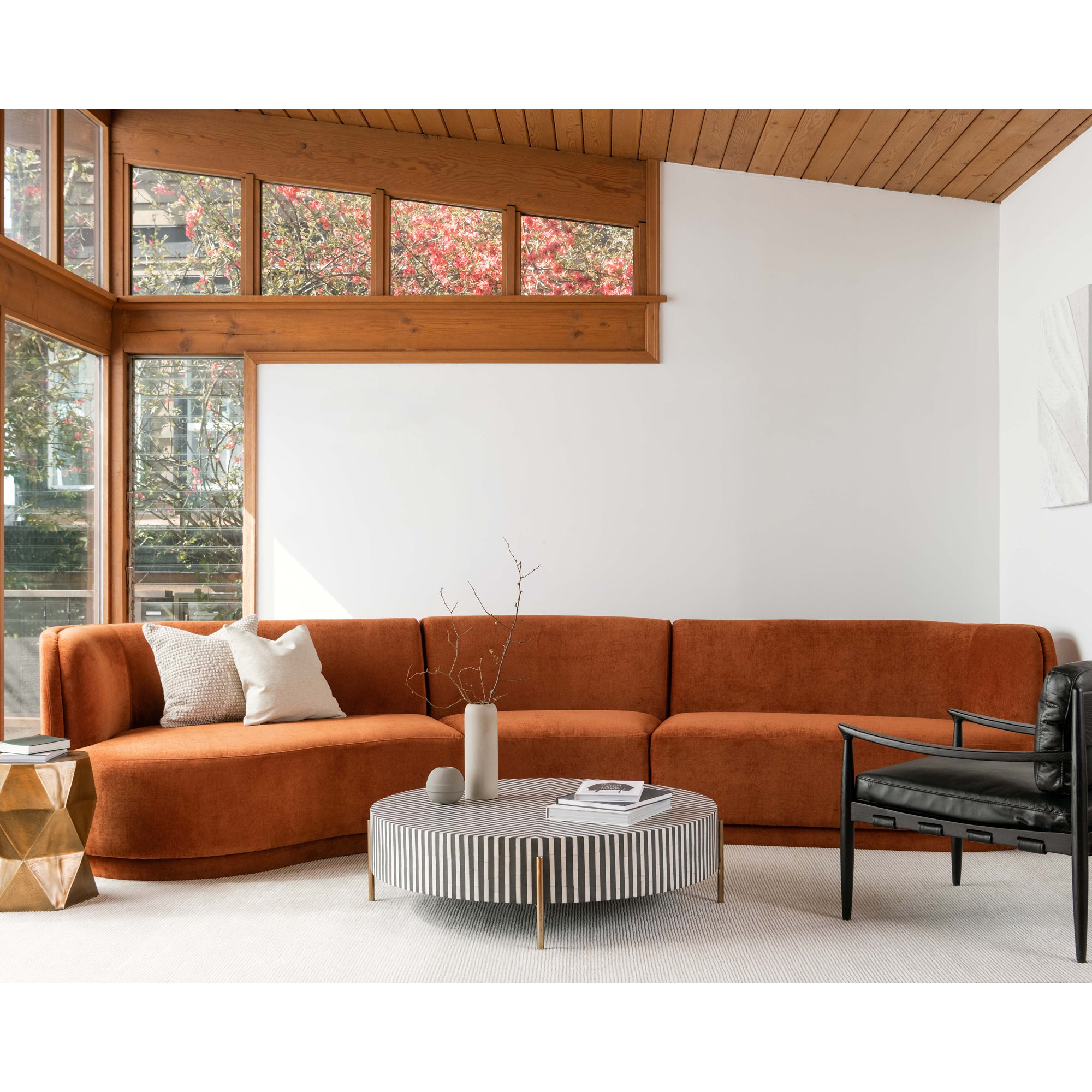 Chameau Large Coffee Table Black and White - Central Designs