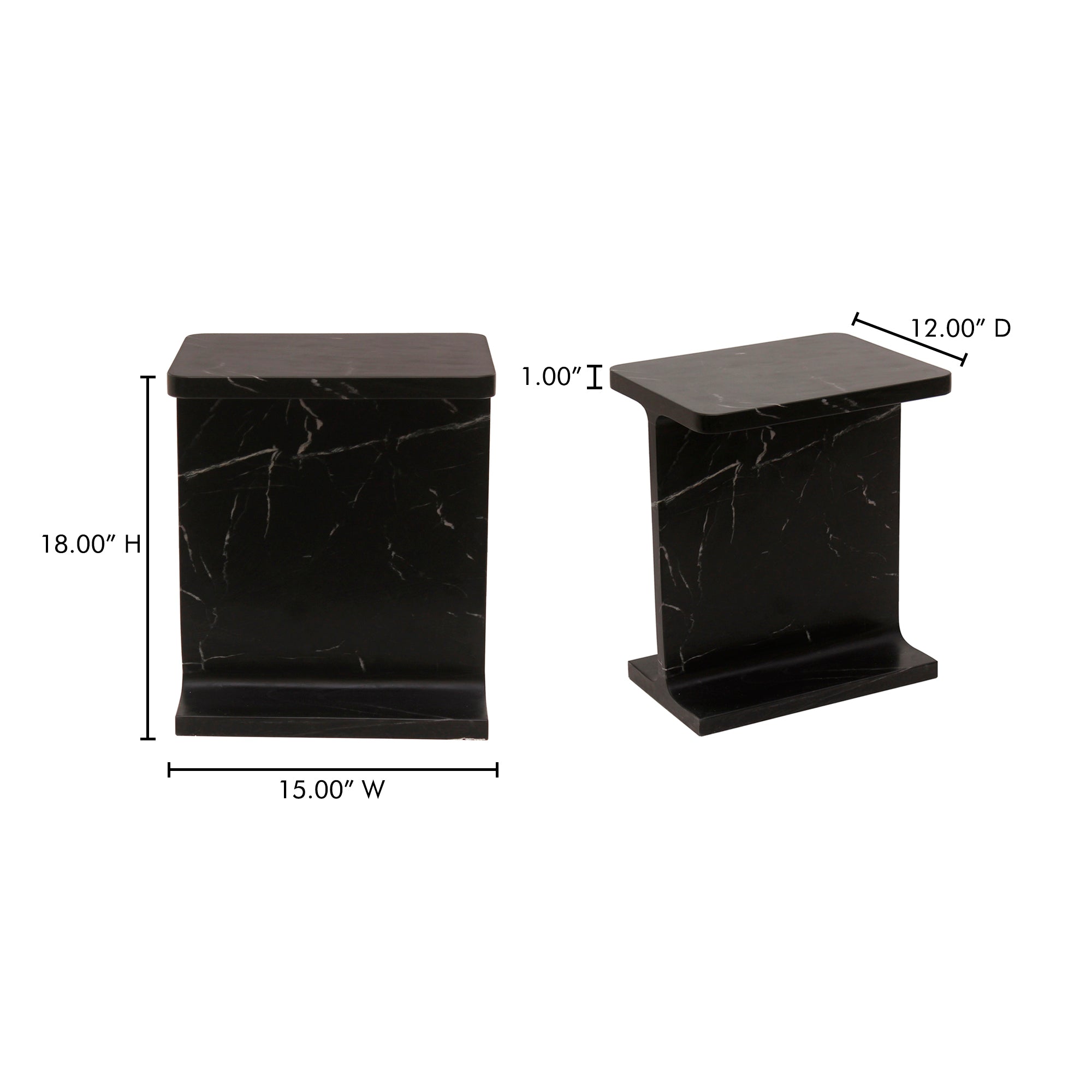 Tullia Accent Table Black - Central Designs