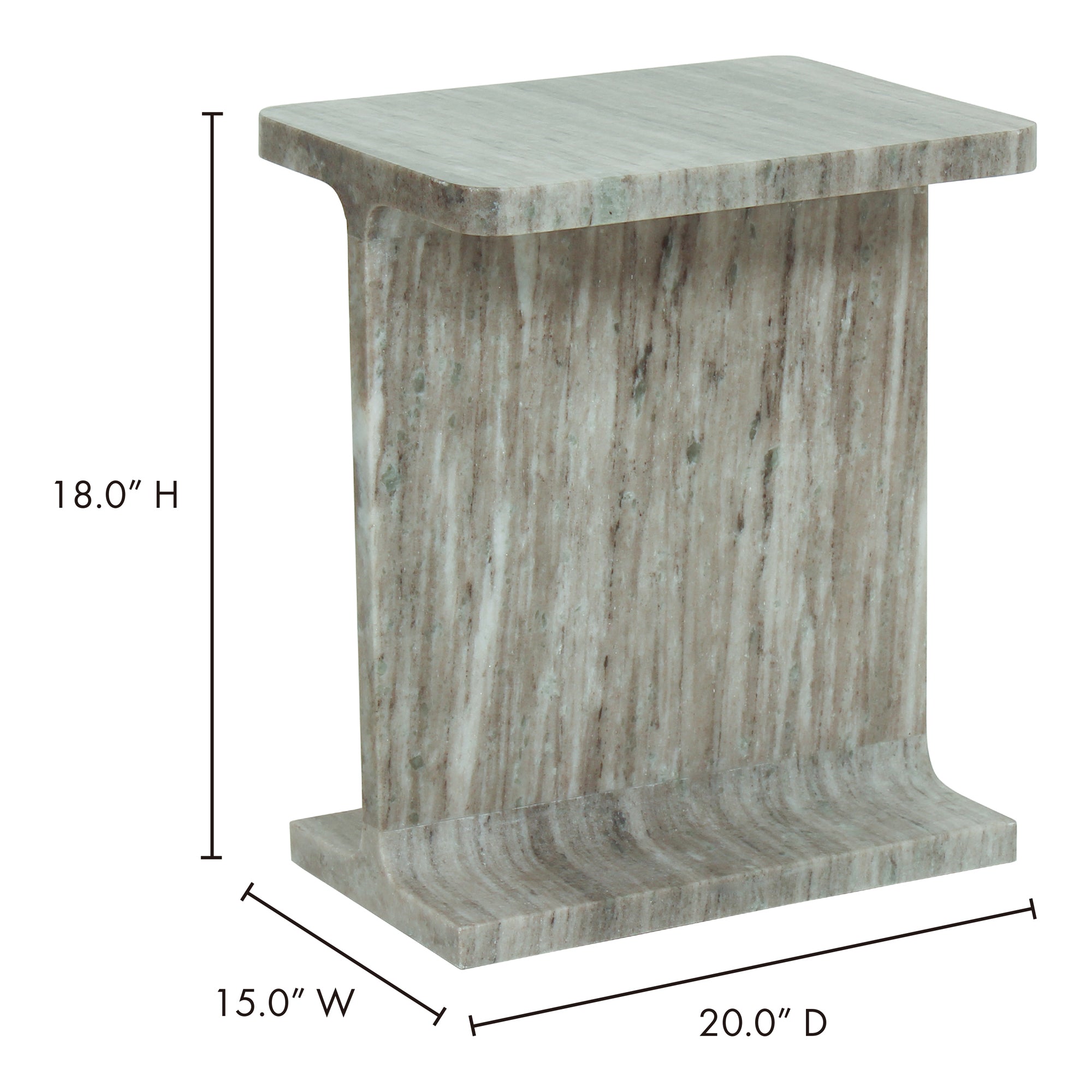 Tullia Accent Table Taupe - Central Designs