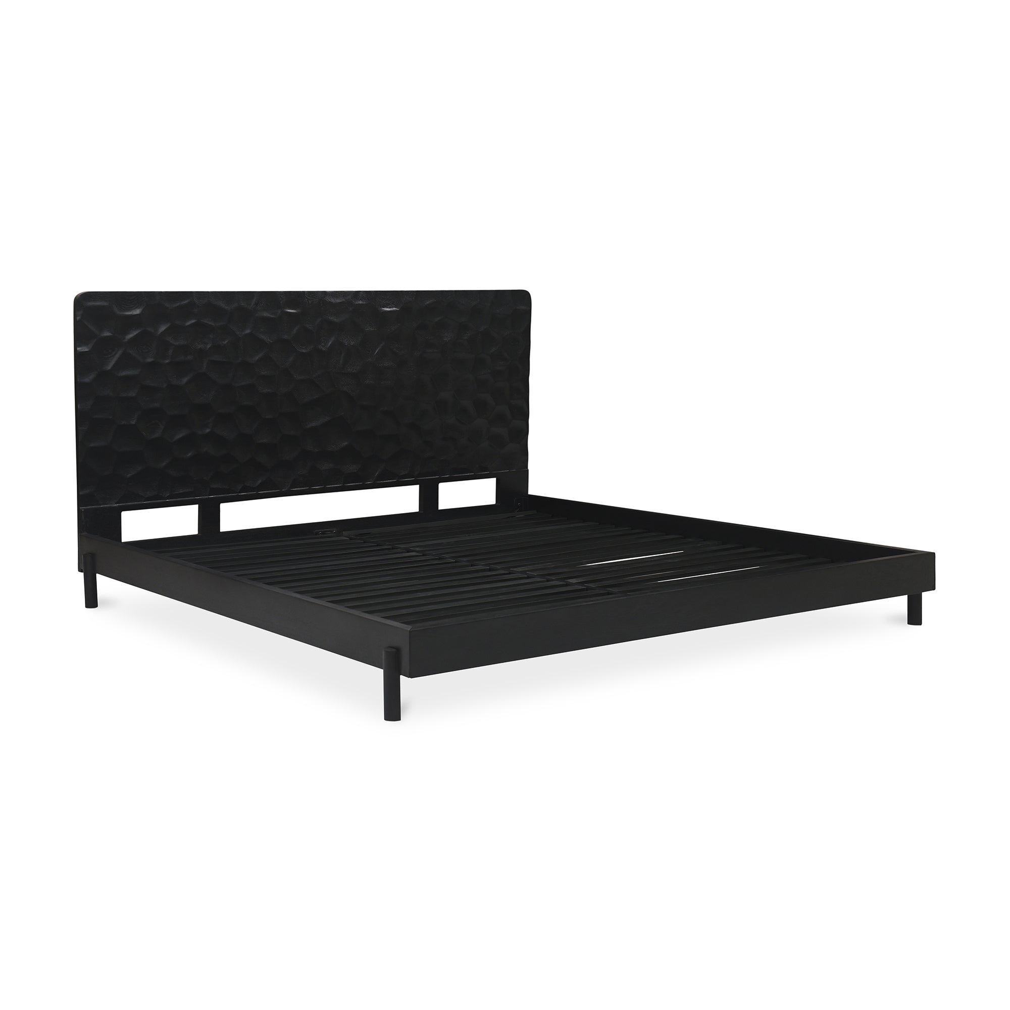 Misaki Queen Bed Black