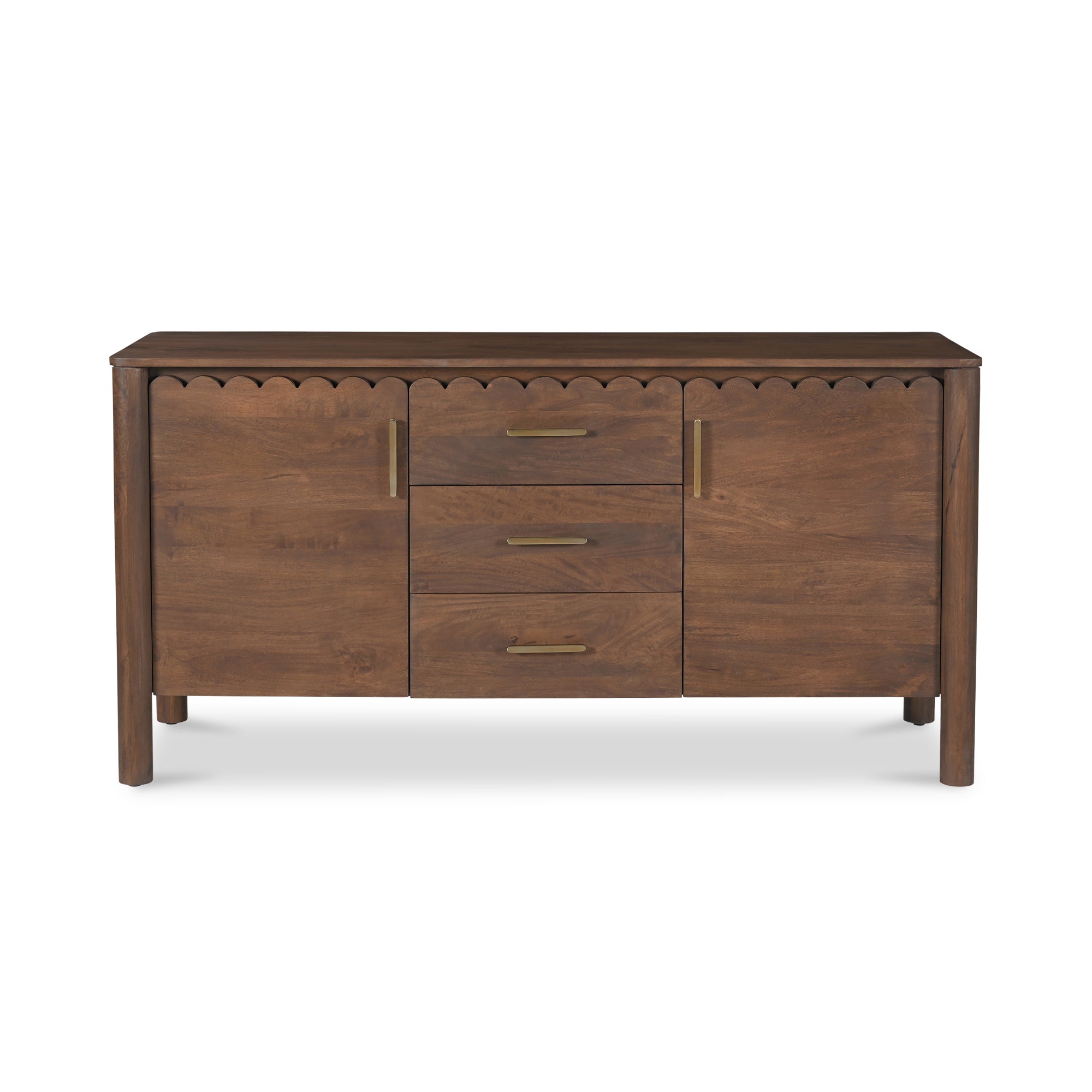 Wiley 3 Drawer Sideboard Vintage Brown - Central Designs