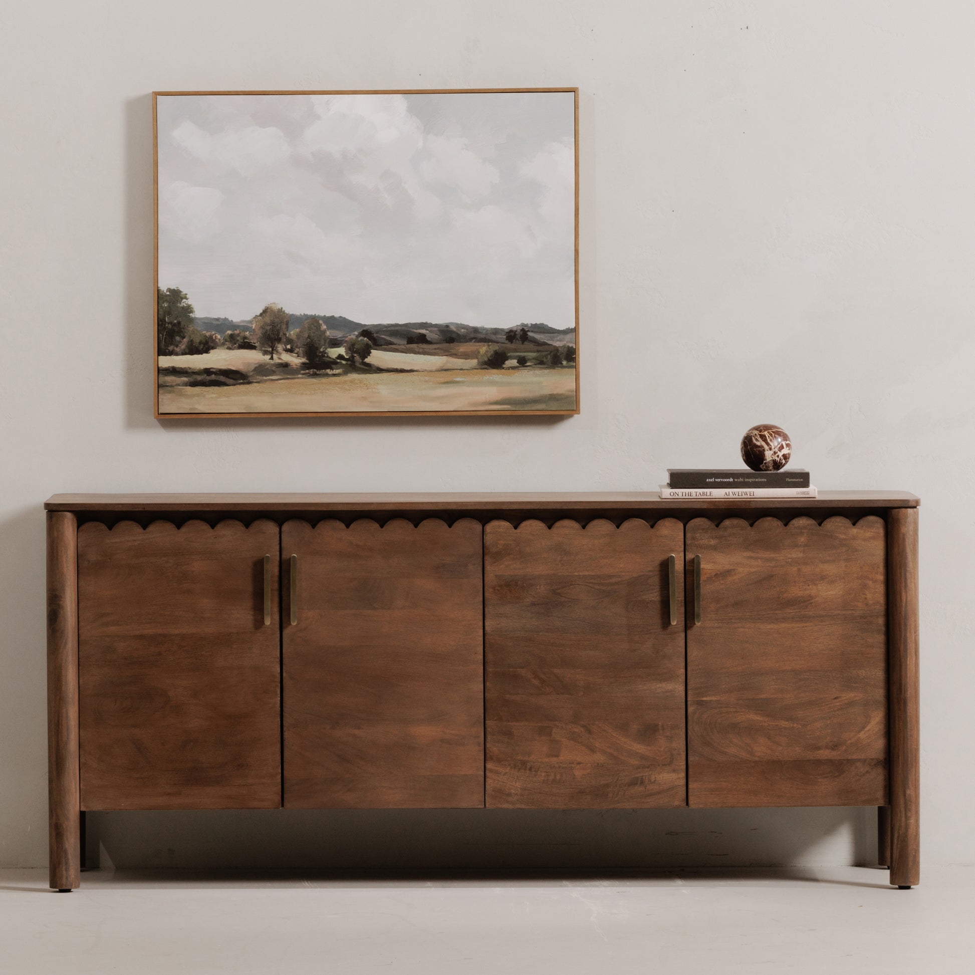 Wiley 4 Door Sideboard Vintage Brown - Central Designs