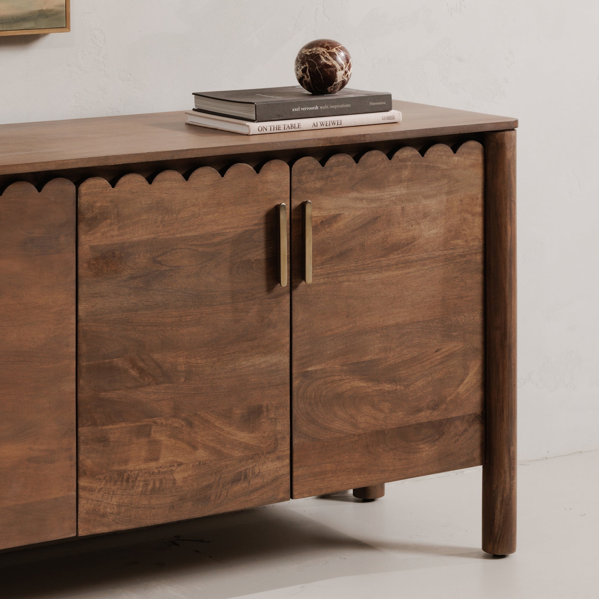 Wiley 4 Door Sideboard Vintage Brown - Central Designs