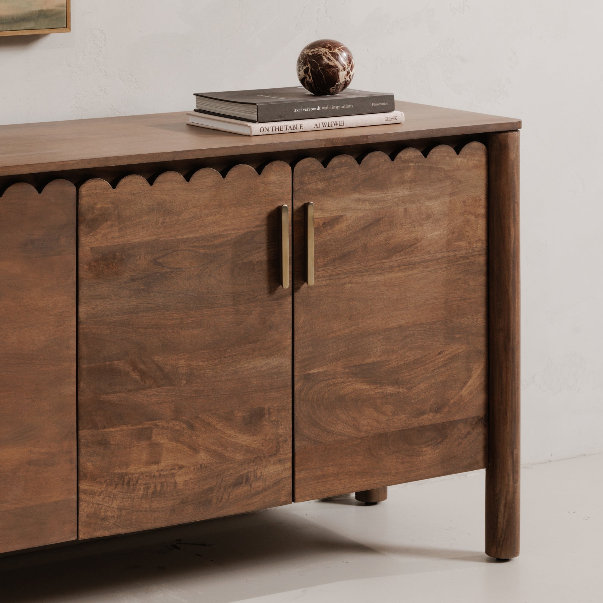 Wiley 4 Door Sideboard Vintage Brown - Central Designs