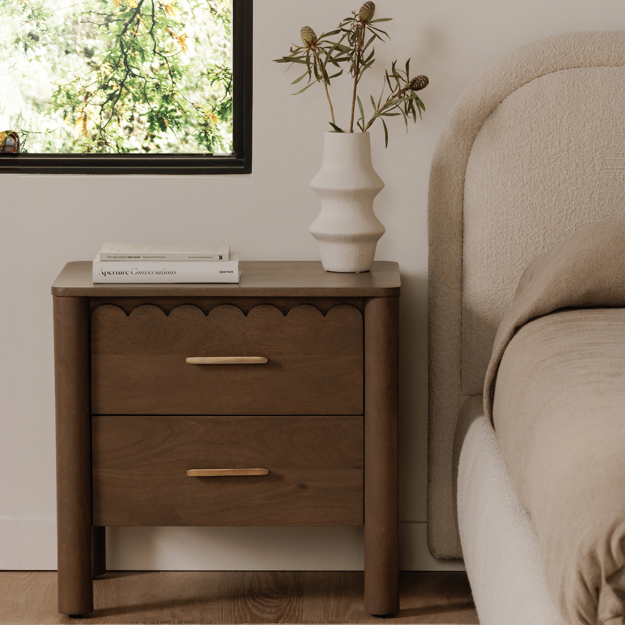 Wiley Nightstand Vintage Brown - Central Designs
