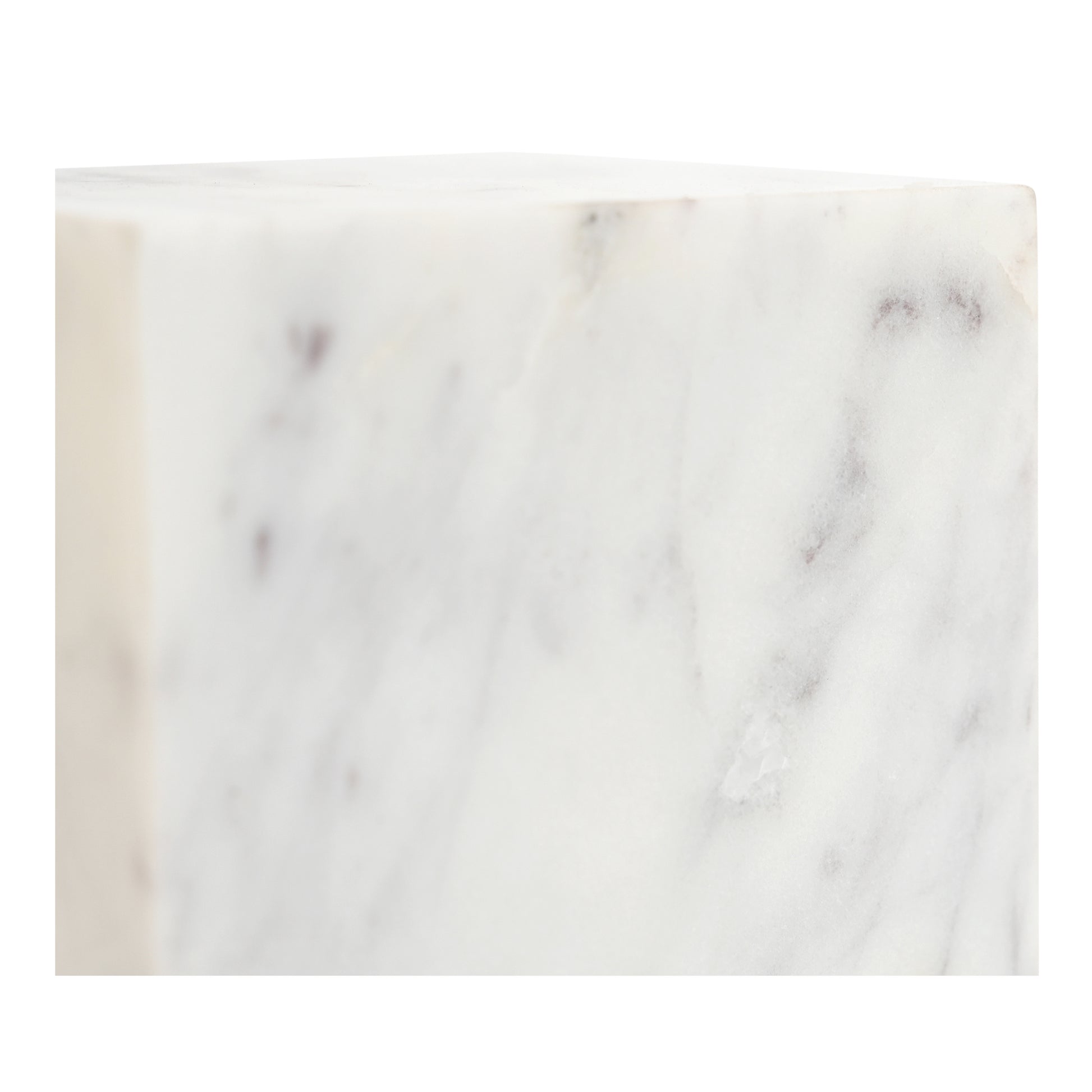 Cora Cube Tabletop Accent Banswara Purple White Marble - Central Designs