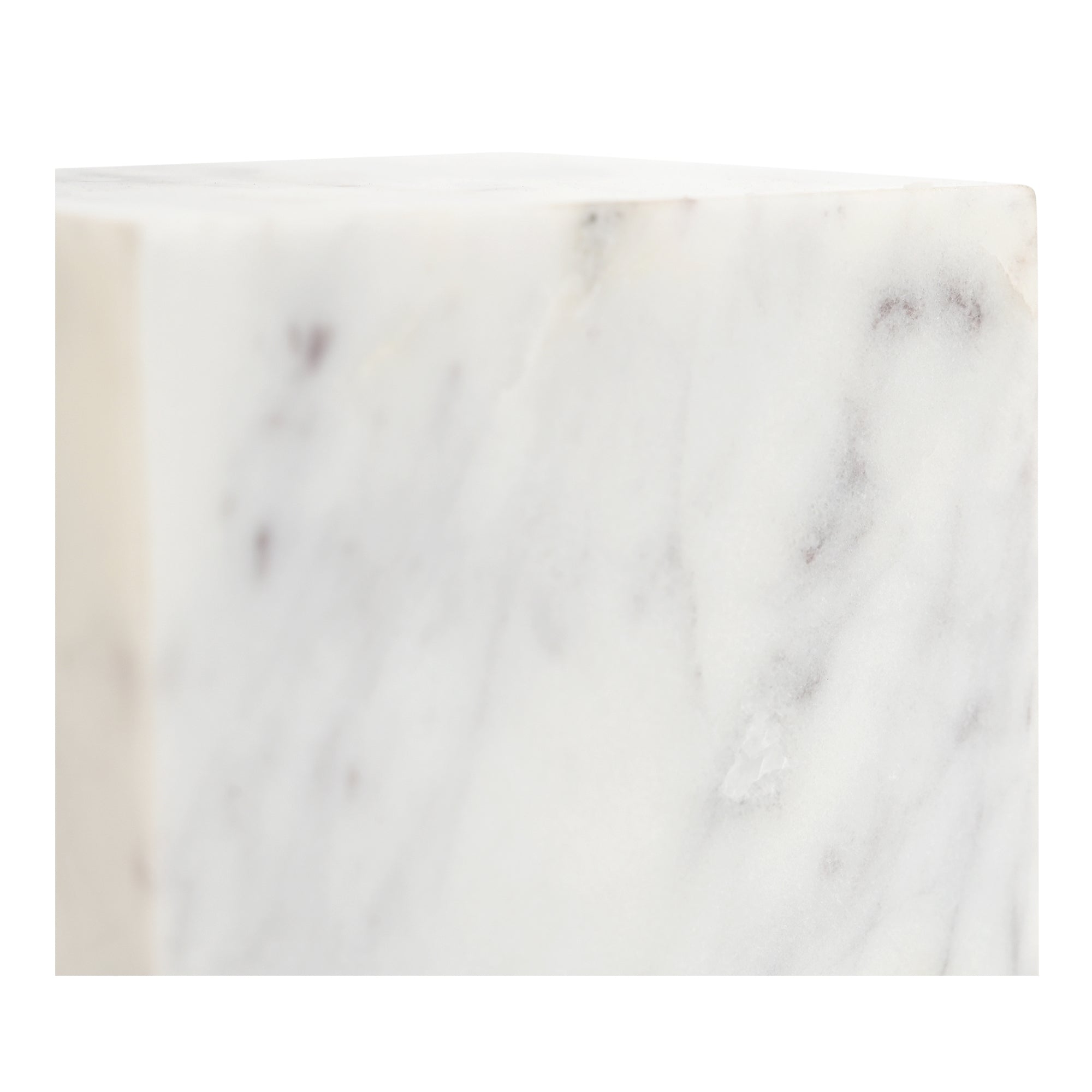 Cora Cube Tabletop Accent Banswara Purple White Marble - Central Designs