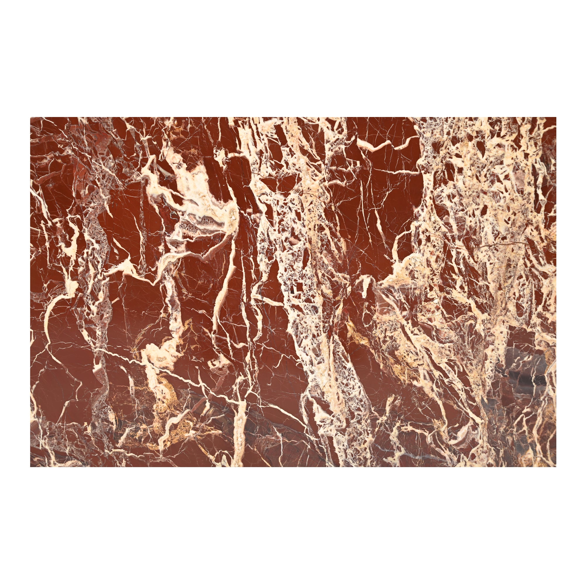 Rosa Accent Table Rosso Levanto Marble - Central Designs