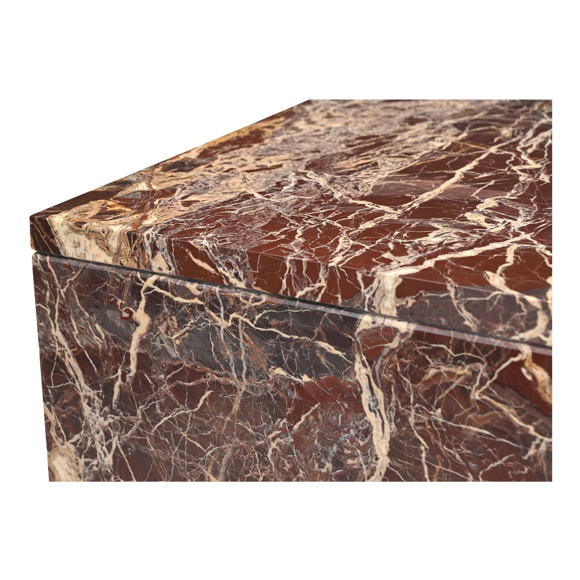 Rosa Coffee Table Rosso Levanto Marble - Central Designs