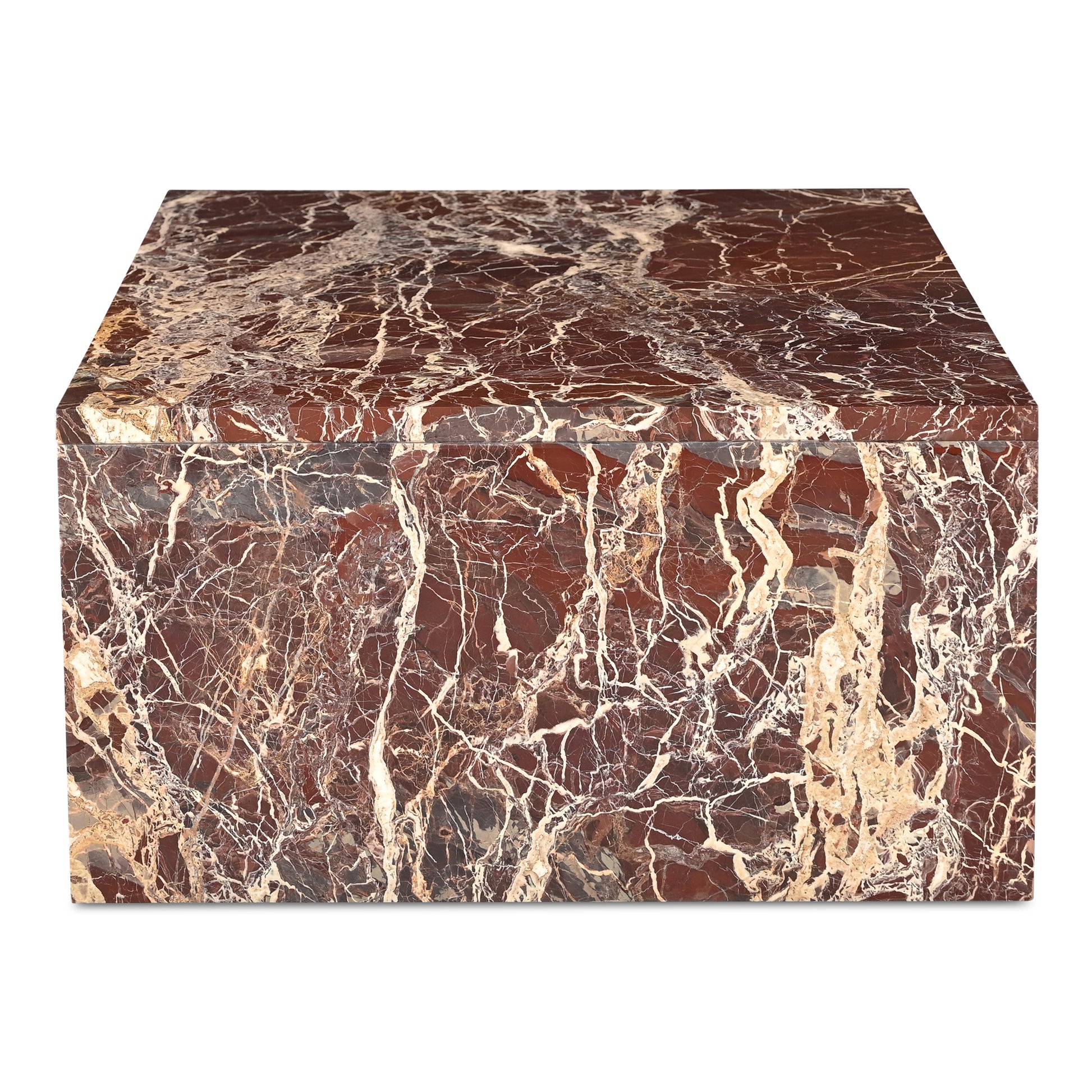 Rosa Coffee Table Rosso Levanto Marble - Central Designs