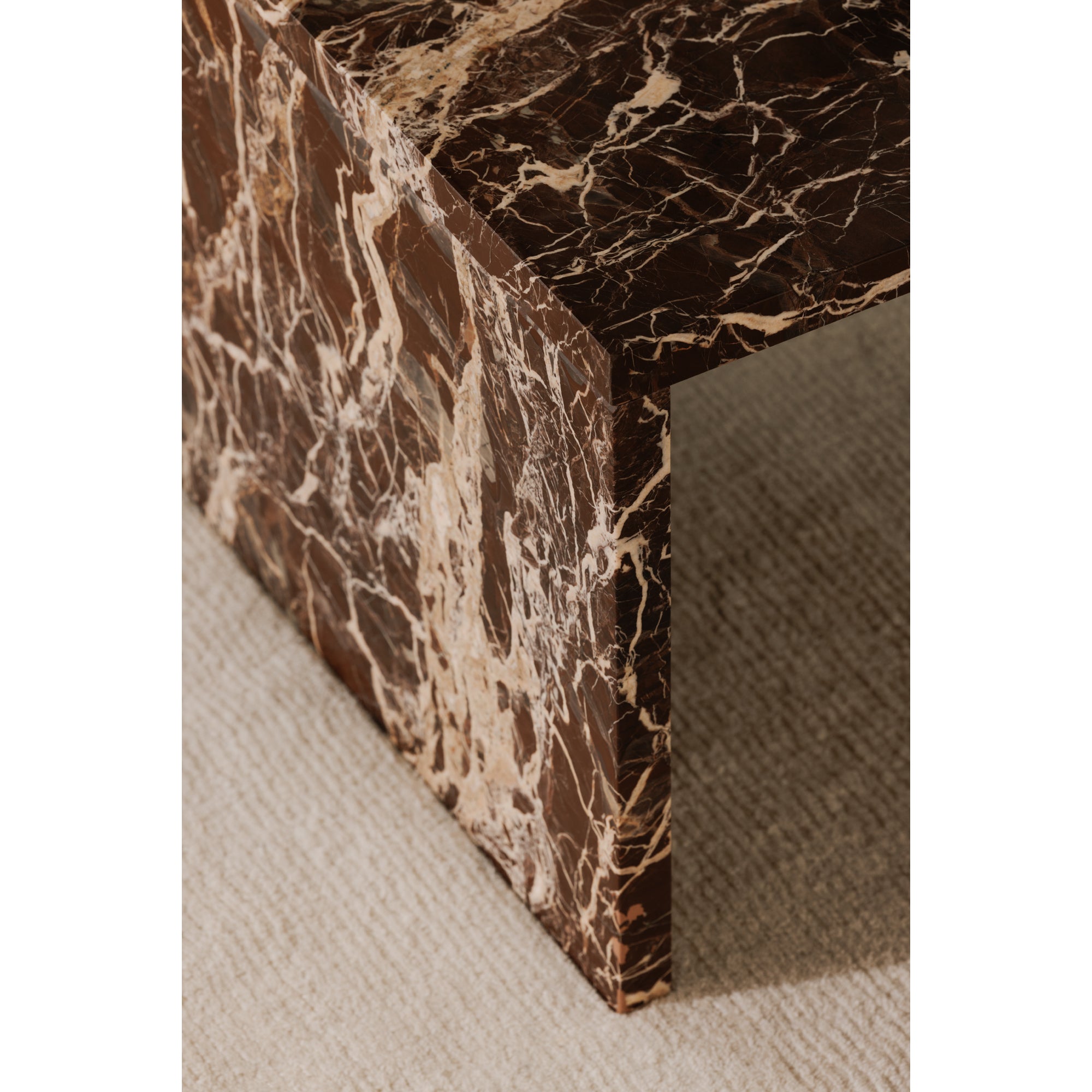 Rosa Coffee Table Rosso Levanto Marble - Central Designs