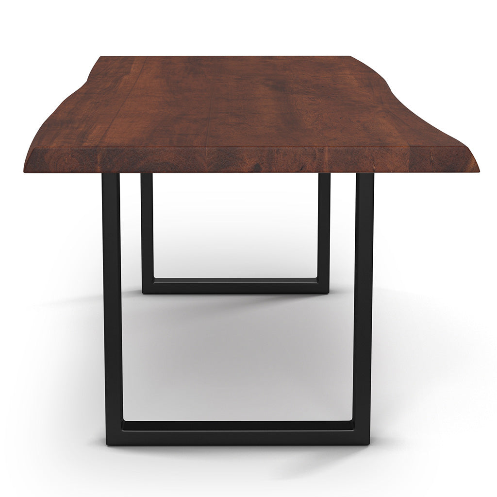 Brooks - Dining Table - U Base - 40" x 116" - Americano Top - Black Base
