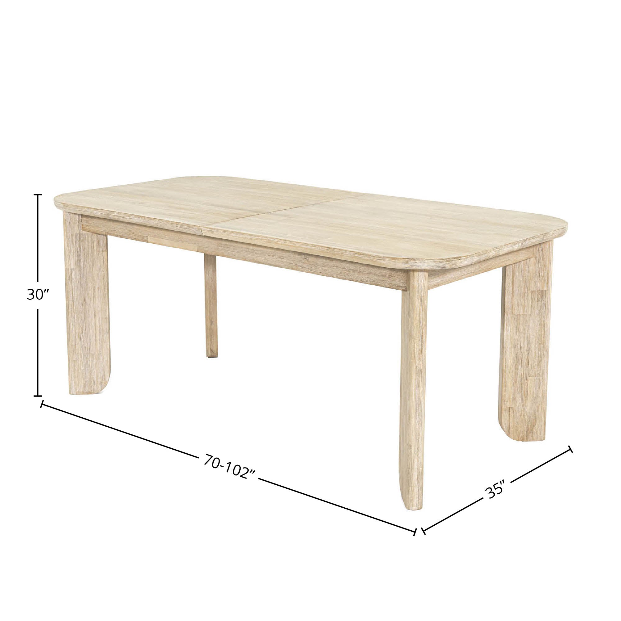 Haru Extension Dining Table (70"/102")
