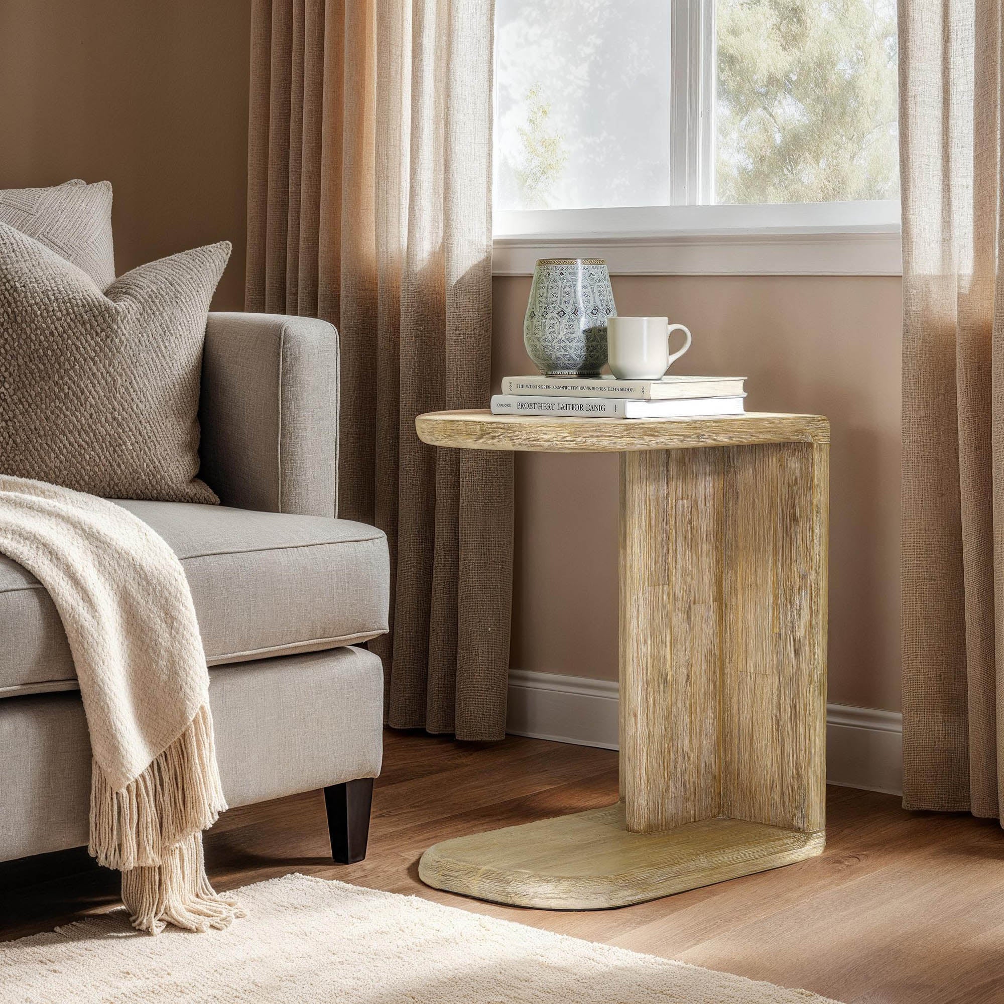 Haru C - Shaped Side Table - Central Designs