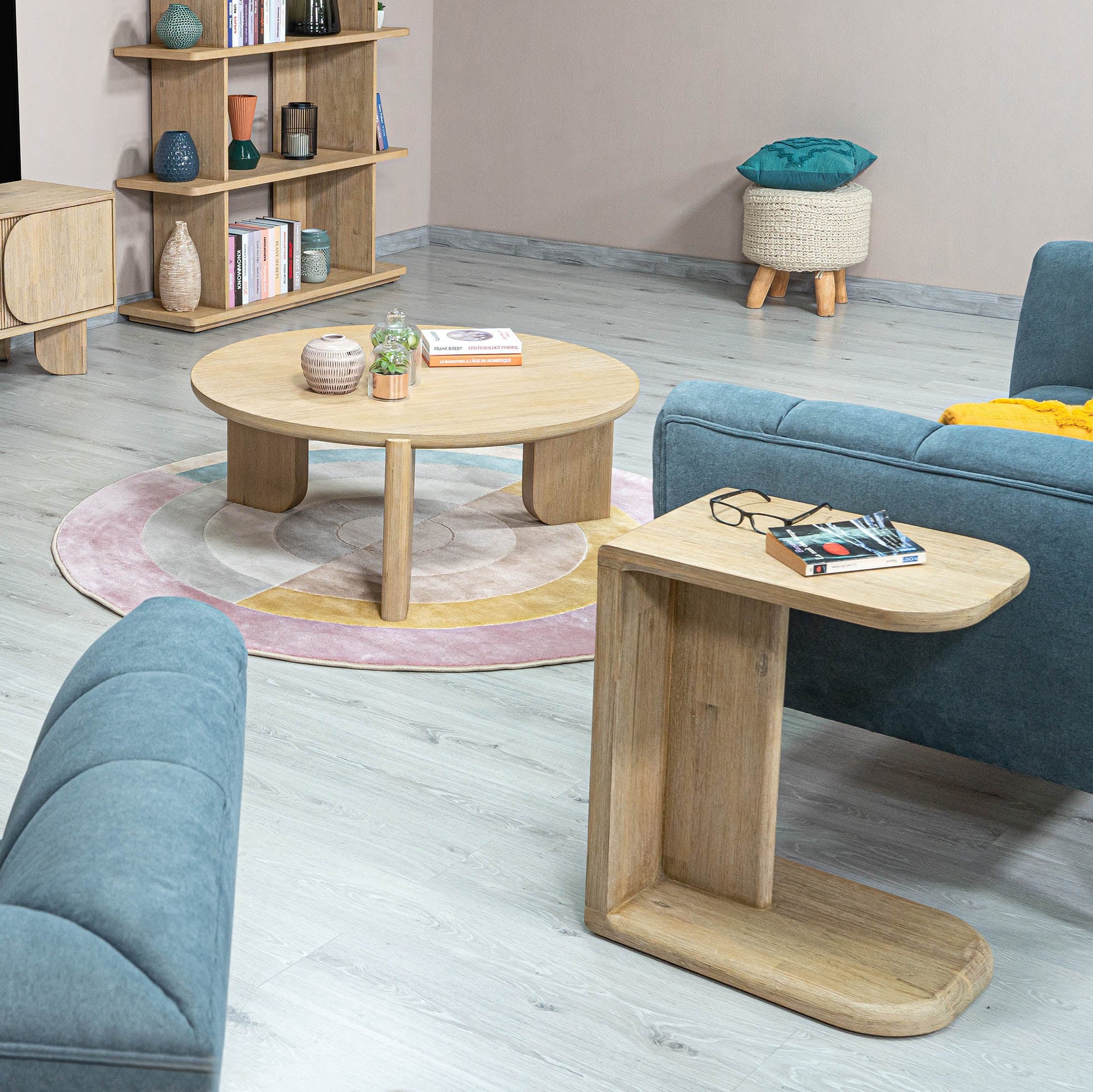 Haru C - Shaped Side Table - Central Designs