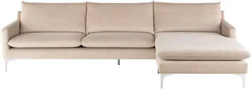 Anders Sectional Sofa in Nude - Central Designs