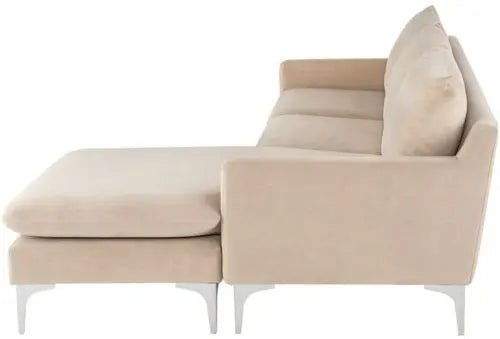 Anders Sectional Sofa in Nude - Central Designs