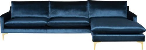 Anders Sectional Sofa in Midnight Blue - Central Designs