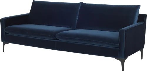 Anders Triple Seat Sofa in Midnight Blue - Central Designs